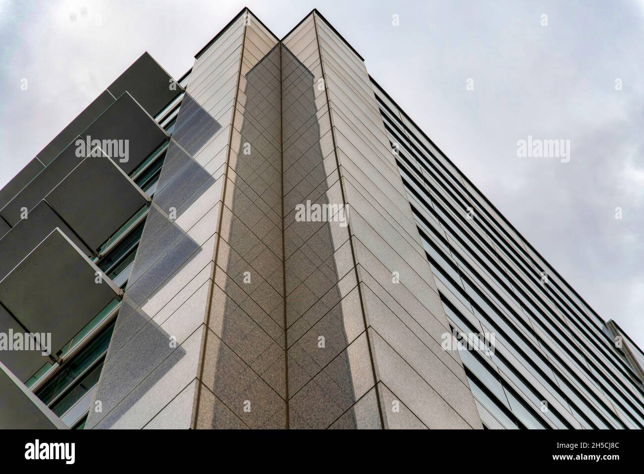 Slc High Rise Corner of a high-rise building in a low-angle view at Salt Lake City ...