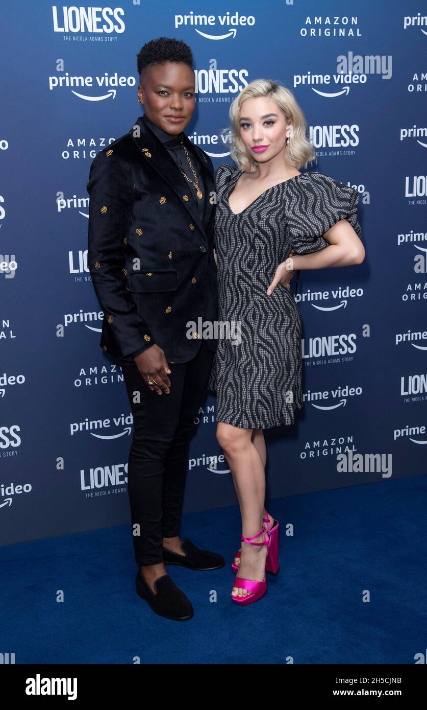 LONDON, ENGLAND - NOVEMBER 08: Nicola Adams and Ella Baig attend the exclusive screening for Lioness: The Nicola Adams Story at Sea Containers on November 08, 2021 in London, England. Photo Gary Mitchell/Alamy Live News Stock Photo