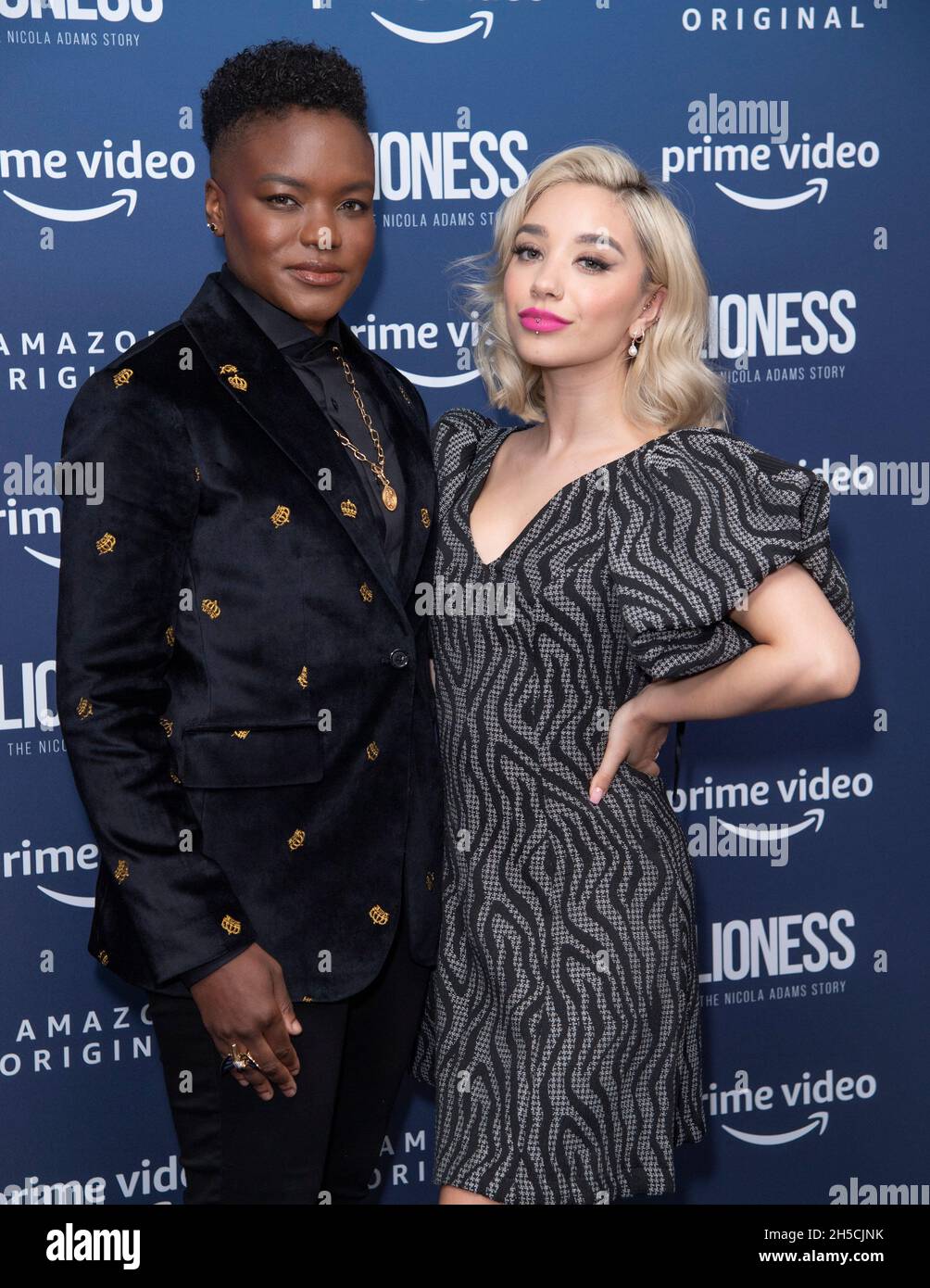 LONDON, ENGLAND - NOVEMBER 08: Nicola Adams and Ella Baig attend the exclusive screening for Lioness: The Nicola Adams Story at Sea Containers on November 08, 2021 in London, England. Photo Gary Mitchell/Alamy Live News Stock Photo