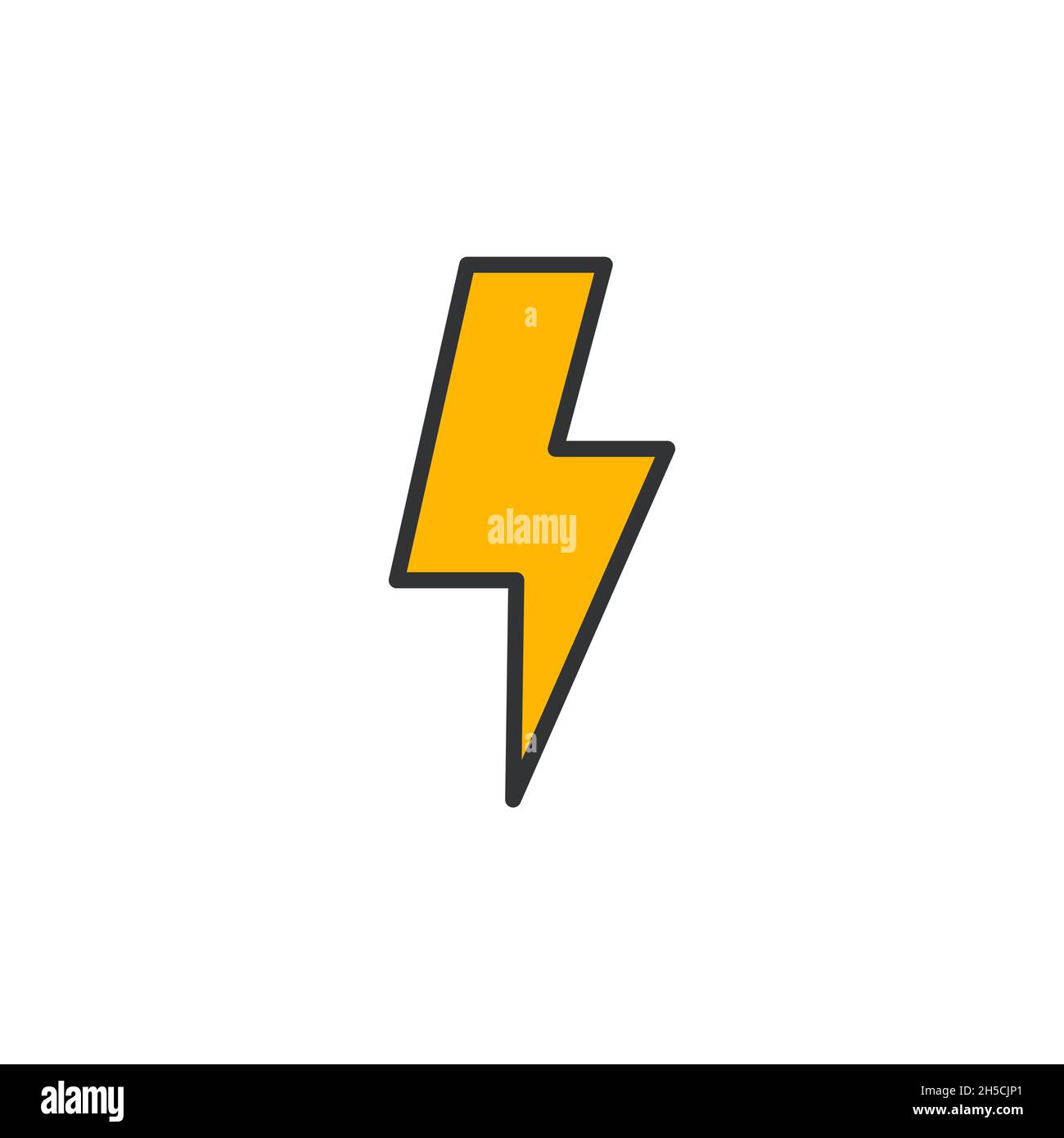 Lightning icon illustration isolated vector Stock Vector Image & Art ...
