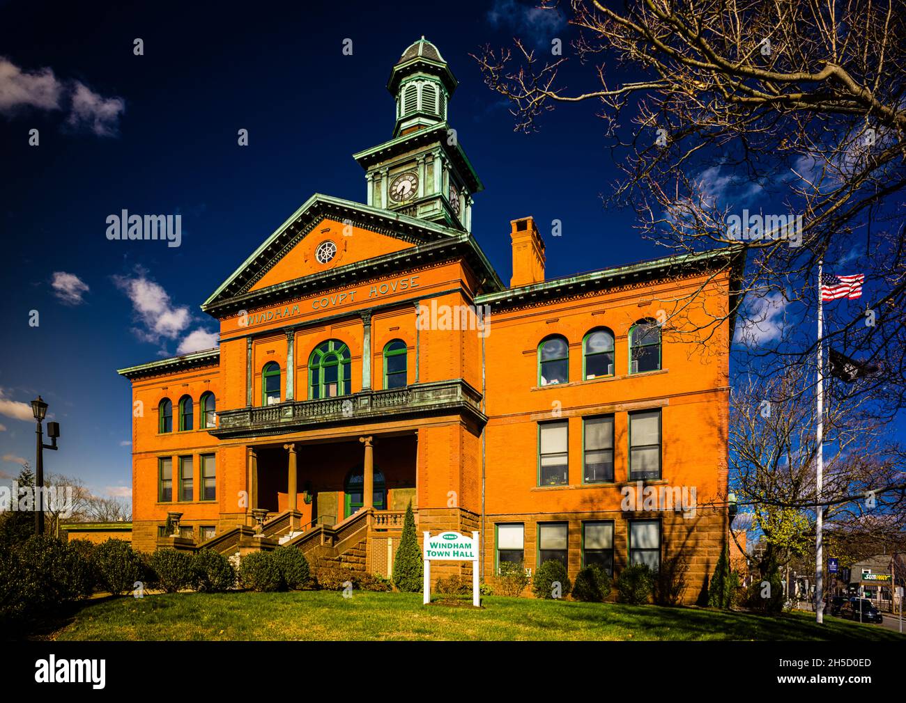 Windham Town Hall Willimantic Main Street Historic District Windham