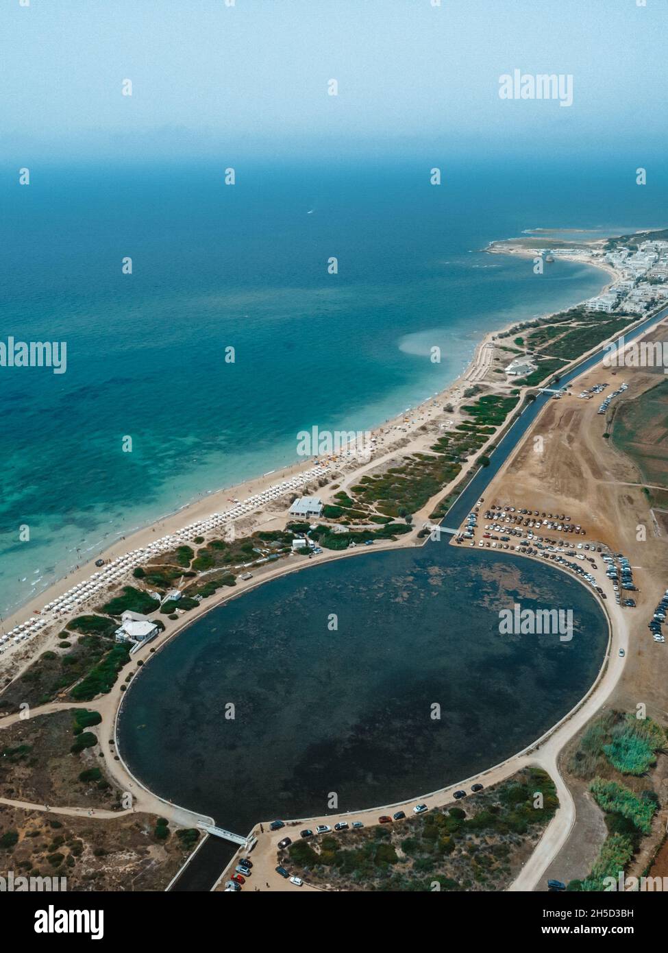 a fantastic beach in puglia: maldive del salento Stock Photo