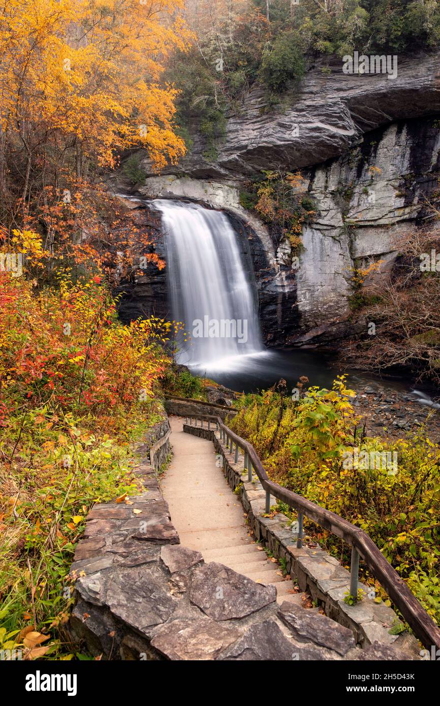 Looking Glass Falls Pisgah National Forest near Brevard, North