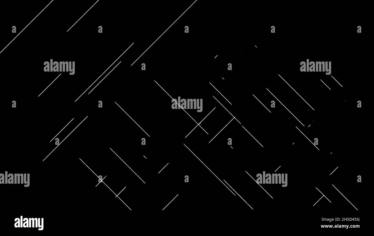 Abstract white lines on black background Stock Photo Alamy