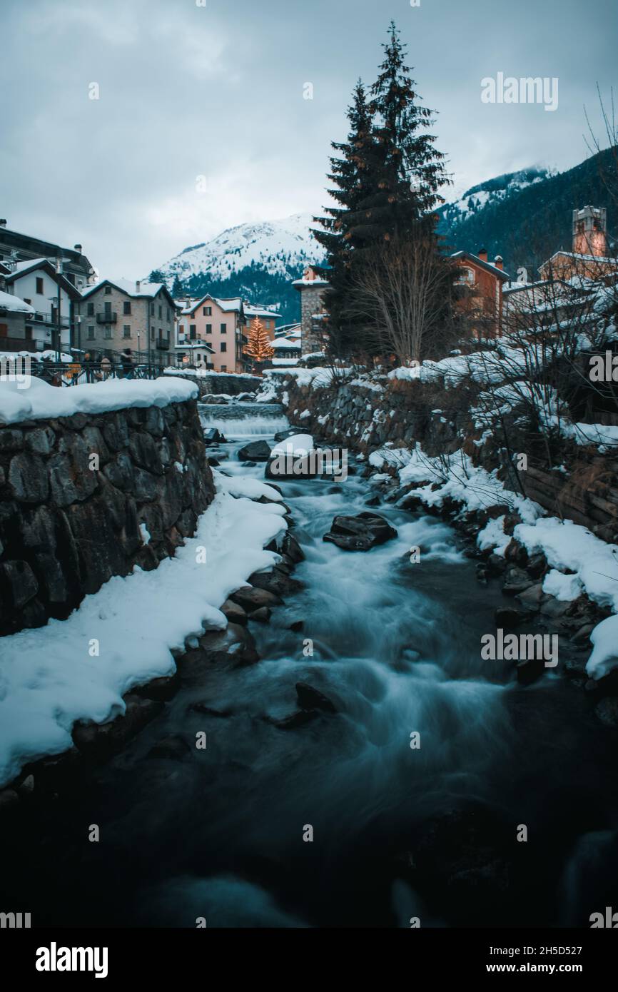 Alpine landscape ponte di legno hi-res stock photography and images - Alamy