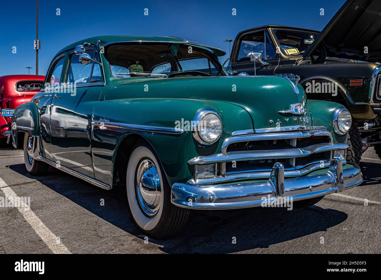 Reno, NV August 5, 2021 1950 Plymouth Deluxe 2 Door Sedan at a local