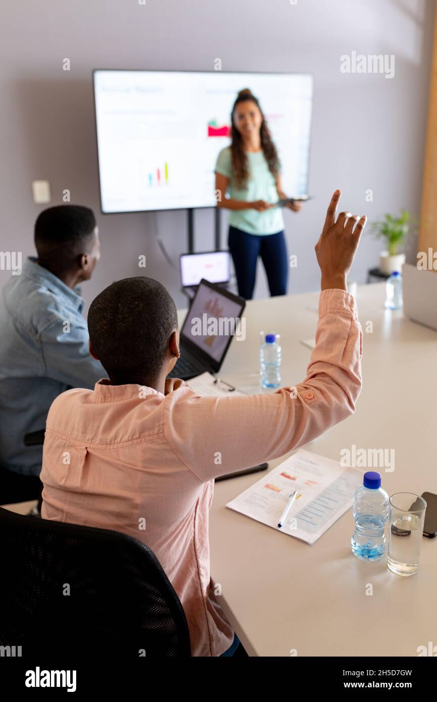 Raising hand hi-res stock photography and images - Alamy