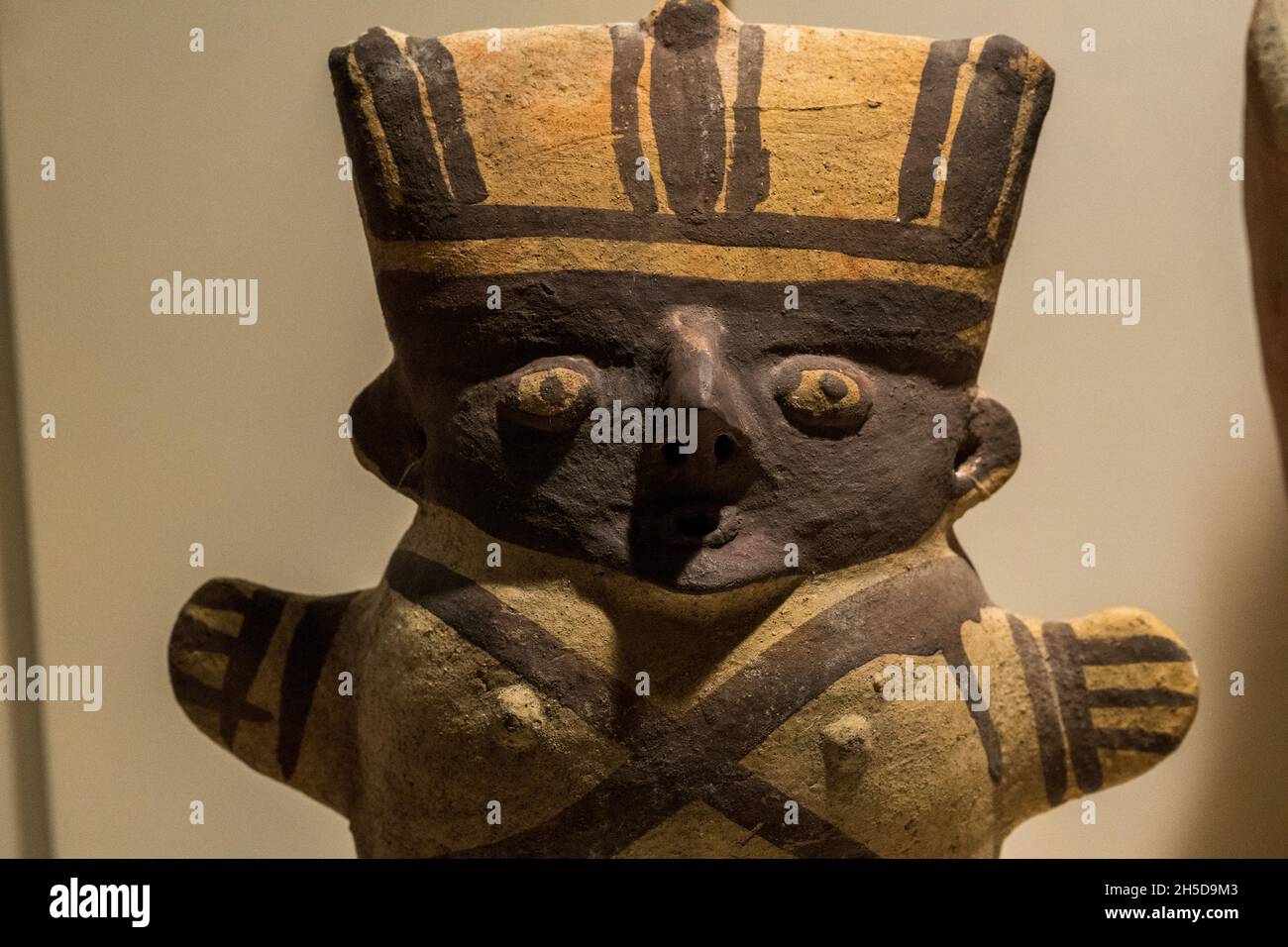 pre-Columbian ceramics,Chancay culture (1200 to 1470 AC). ,Lima, Peru. Stock Photo