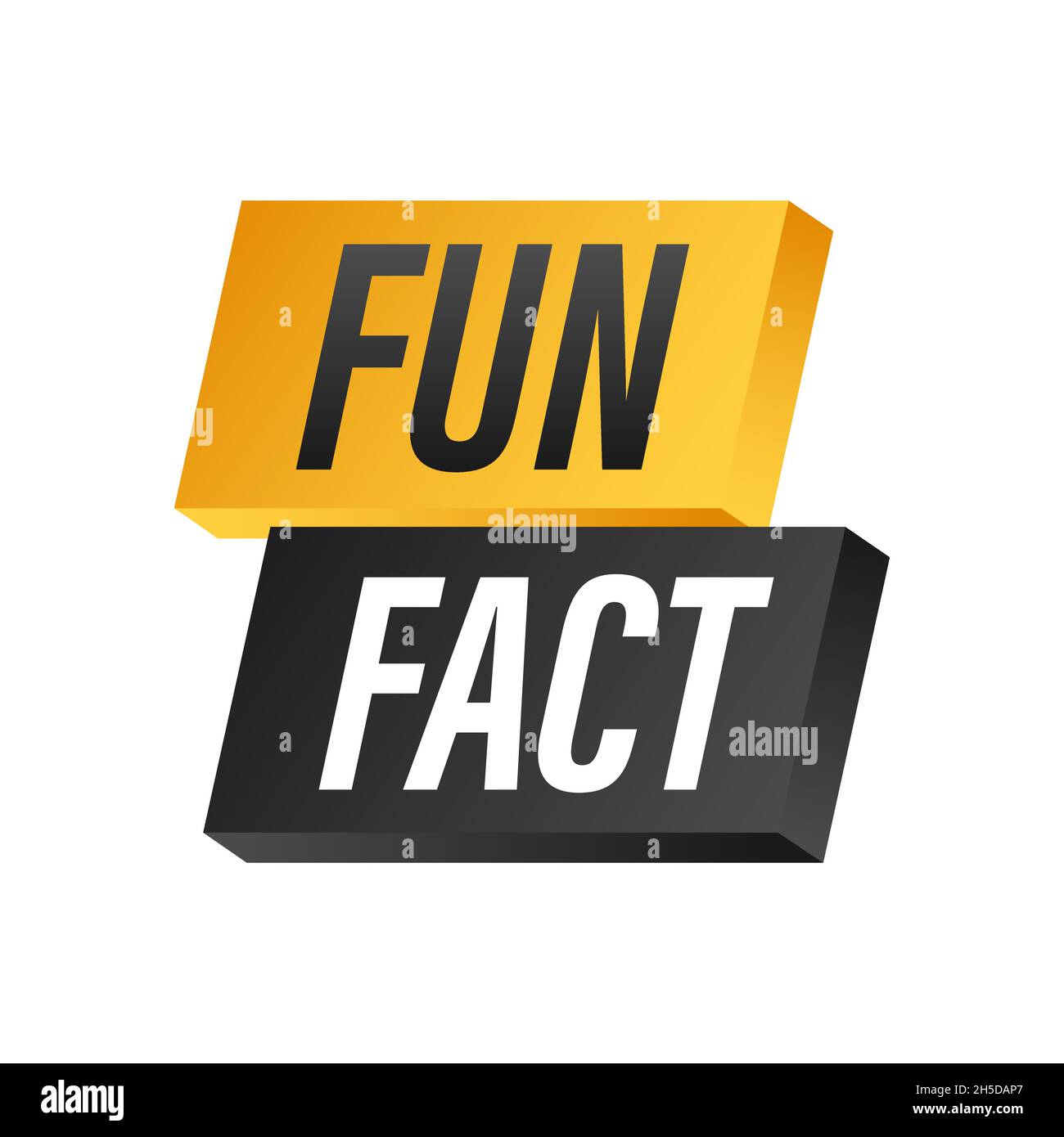 Megaphone label with fun fact. Megaphone banner Stock Vector