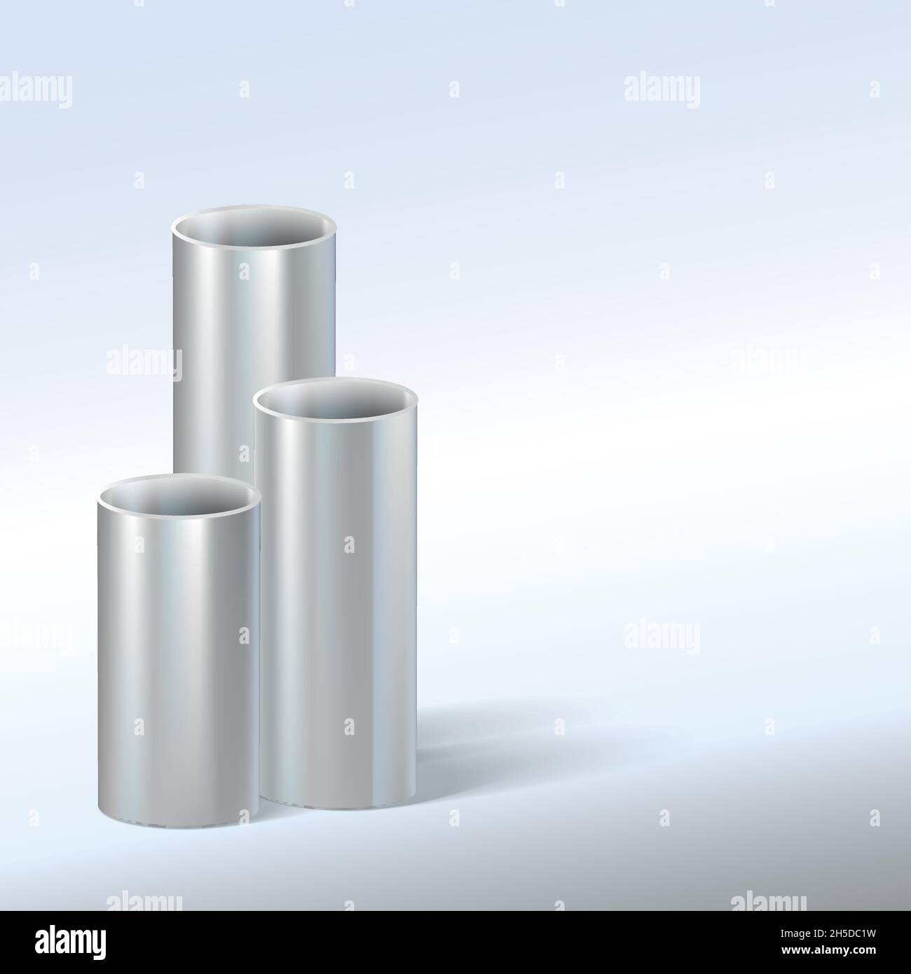 Steel pipes, vector illustration Stock Vector Image & Art Alamy