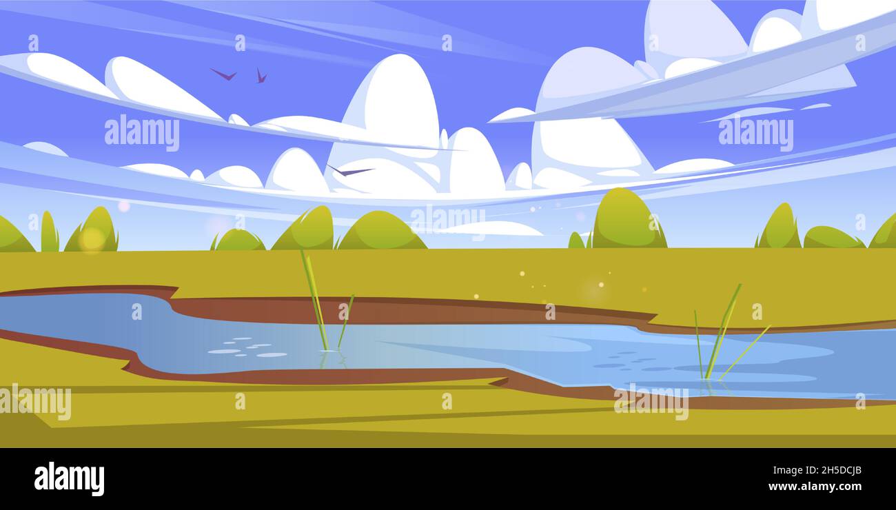 Rural stream on brook Stock Vector Images - Alamy