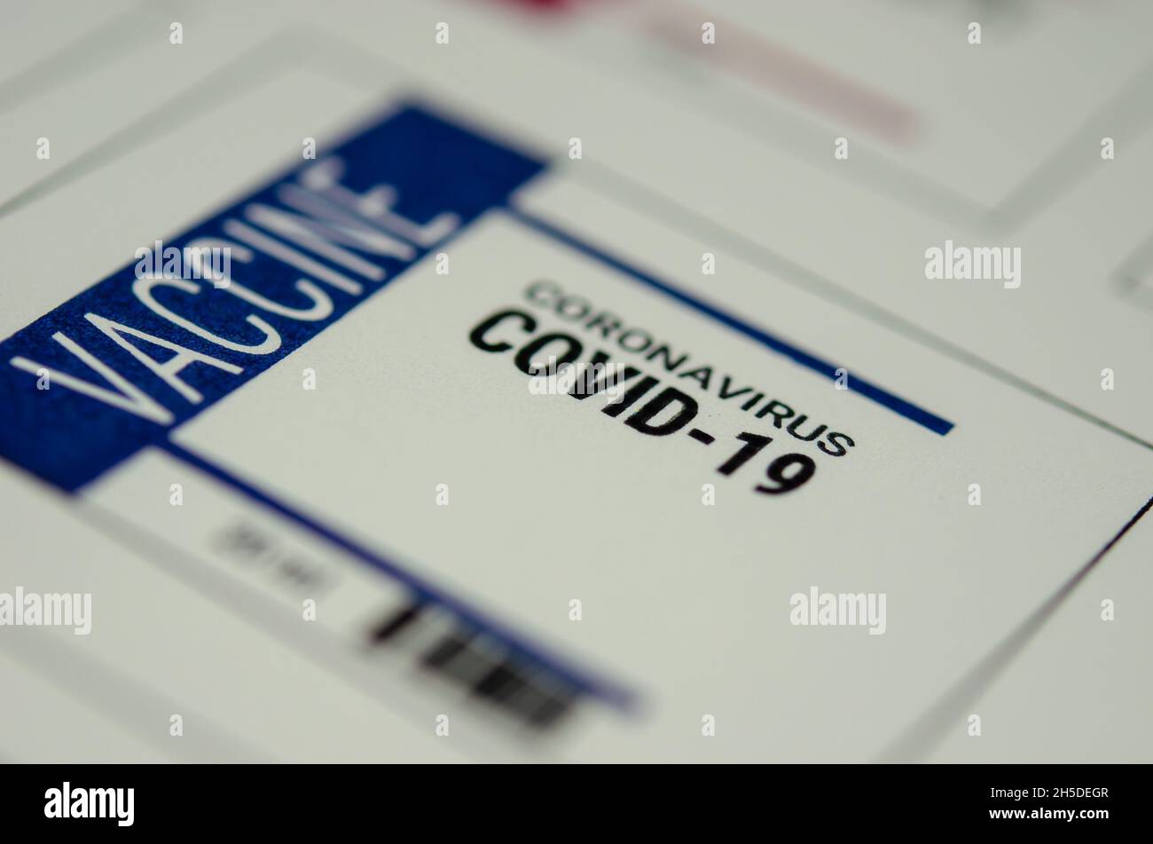Immunization Label Vaccine label hi-res stock photography and images - Alamy