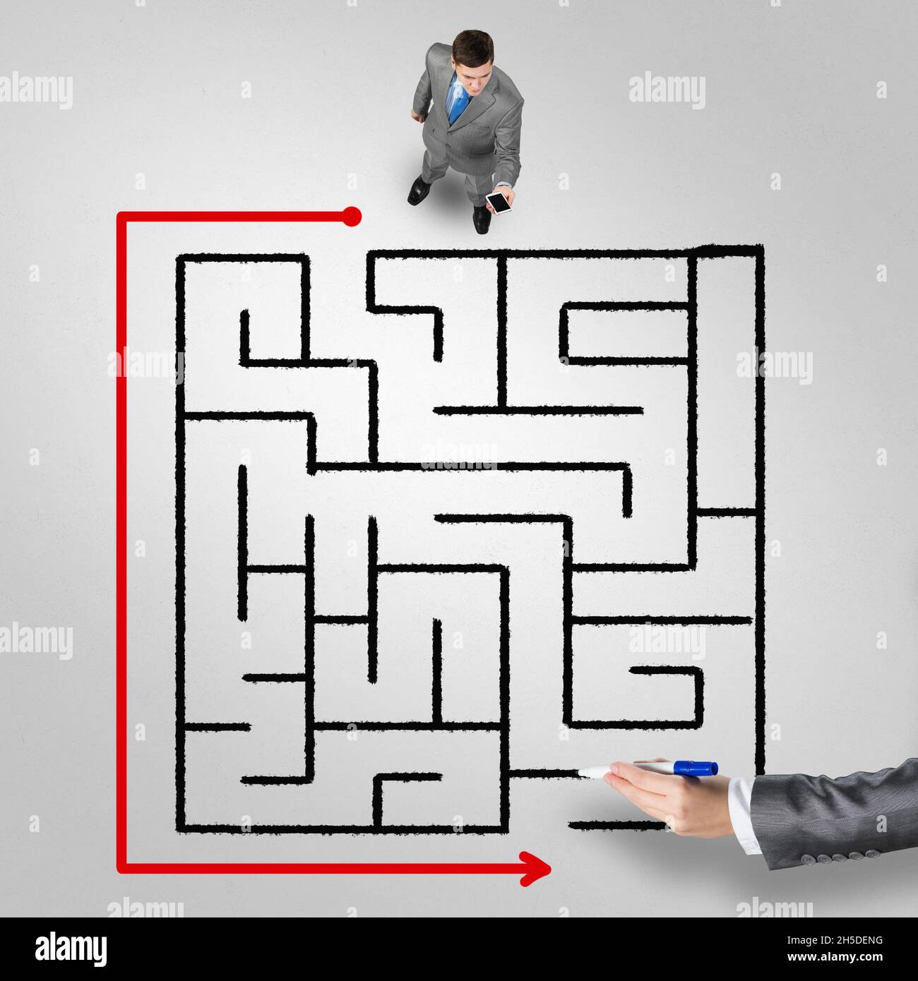 Finding right problem solution Stock Photo - Alamy