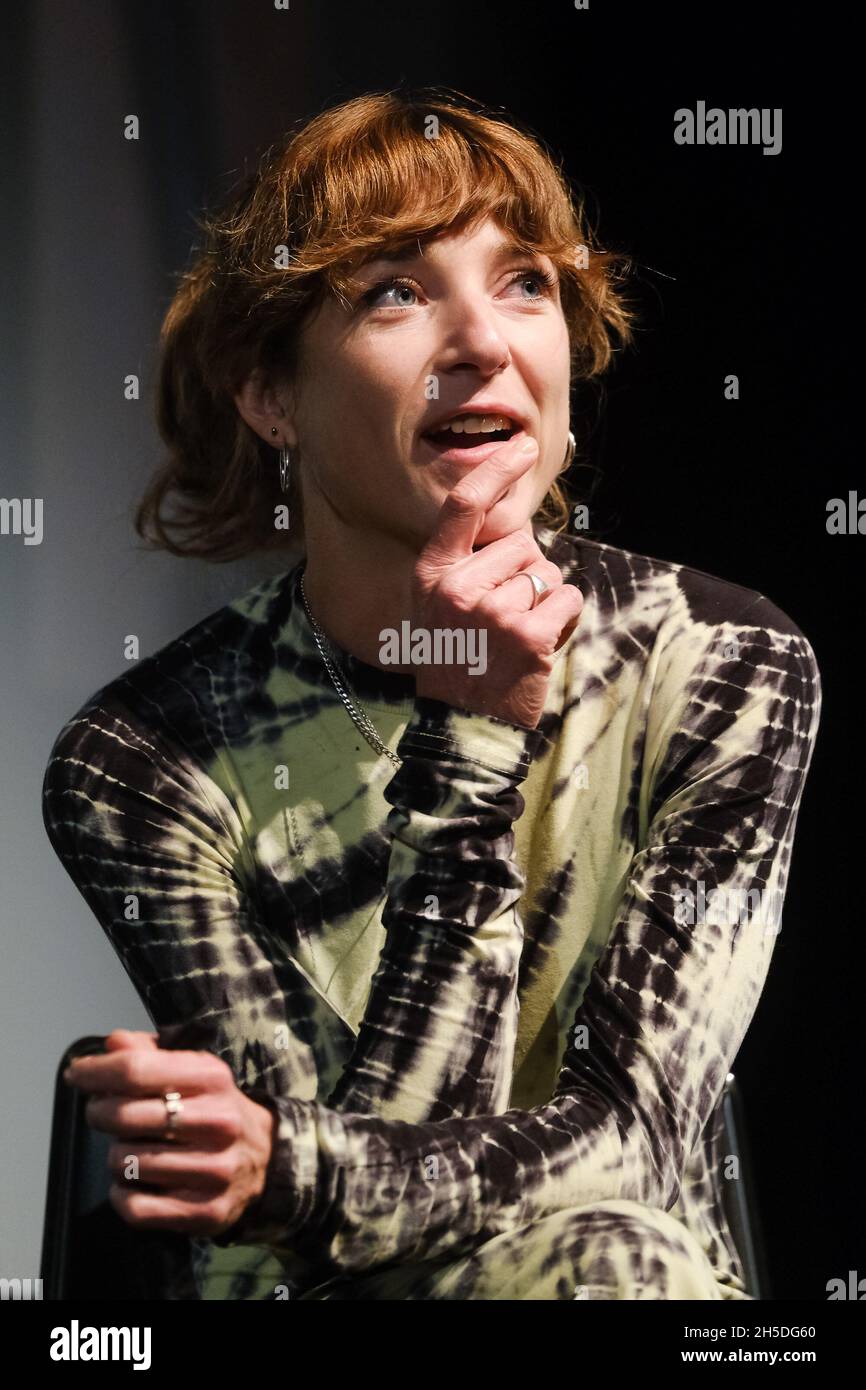 BFI Southbank, London, UK. 8th Nov, 2021. Posy Dixon on stage at Mark Kermode in 3D. Picture by Credit: Julie Edwards/Alamy Live News Stock Photo