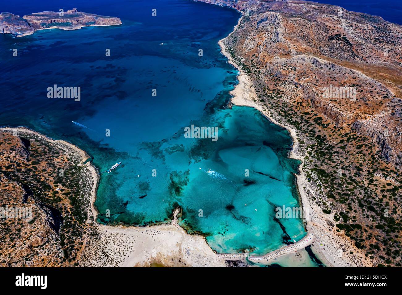 Balos Lagoon auf Kreta aus der Luft Balos Lagoon (Kissamos) on Crete