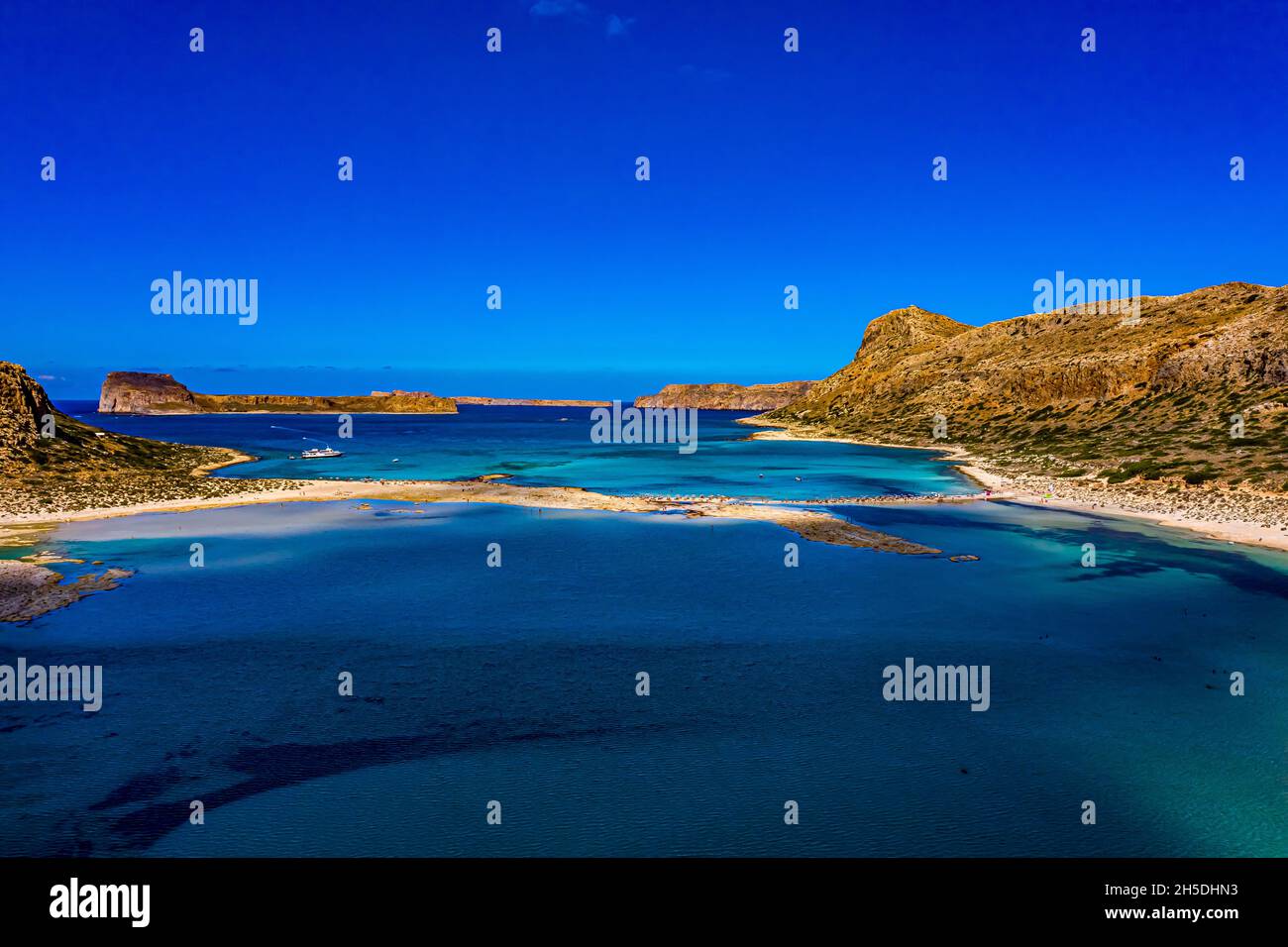 Balos Lagoon auf Kreta aus der Luft Balos Lagoon (Kissamos) on Crete