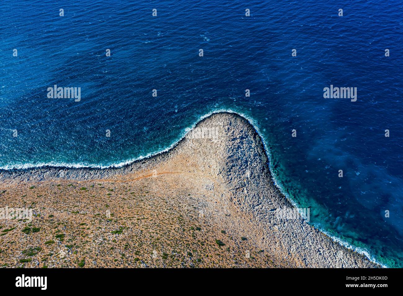 Kreta aus der Luft | Schöne Landschaften auf Kreta von oben gefilmt | Crete from above with Drone Stock Photo