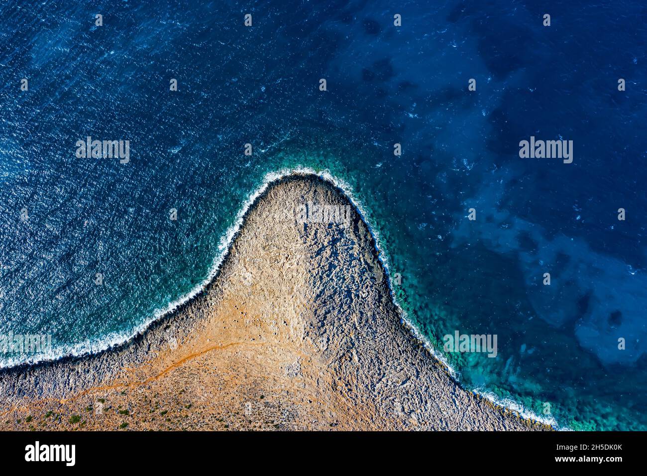 Kreta aus der Luft | Schöne Landschaften auf Kreta von oben gefilmt | Crete from above with Drone Stock Photo
