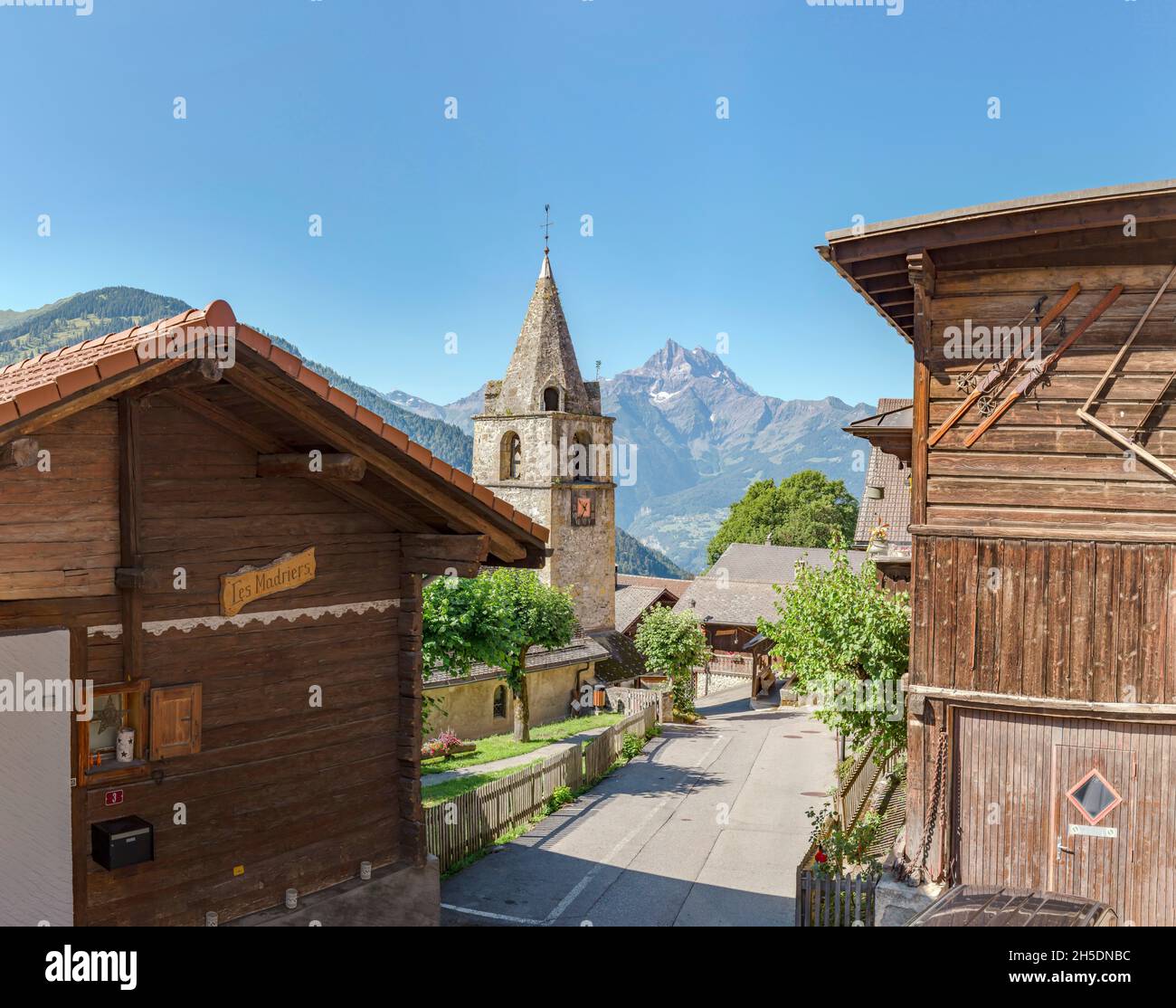 Église de Gryon *** Local Caption *** Gryon, Canton Vaud, Switzerland