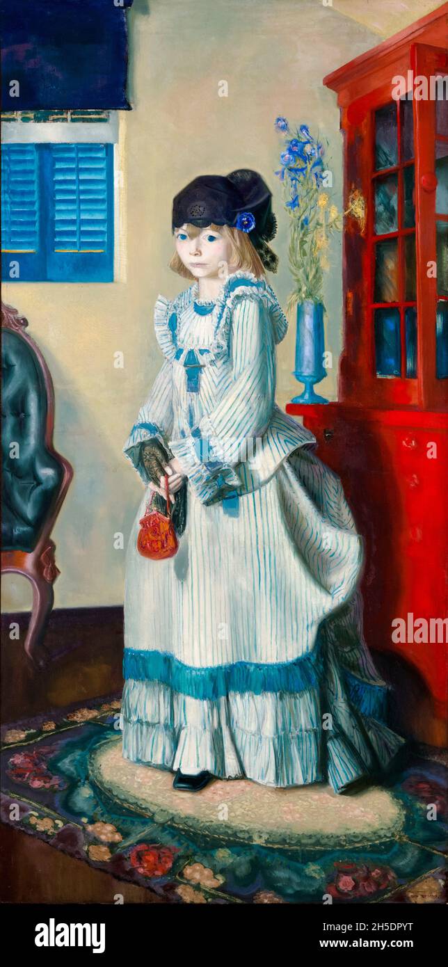George Wesley Bellows, Lady Jean (the Artist's Daughter), portrait painting, 1924 Stock Photo