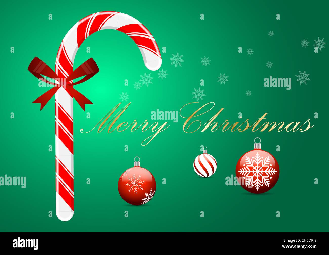 graphics design for Card for Merry Christmas Happy New Year green ...