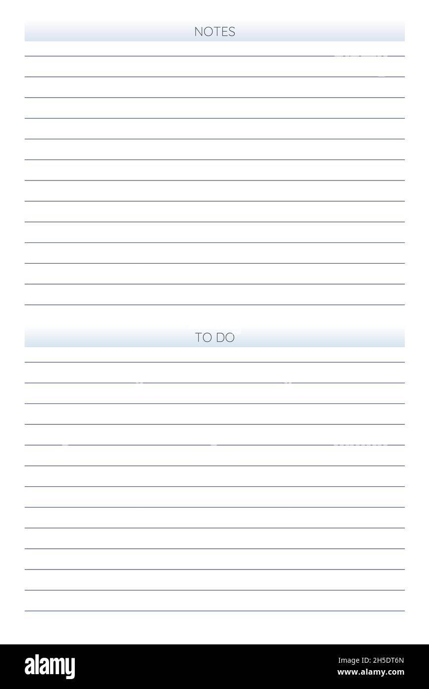 to do list notes personal planner diary template in classic strict ...