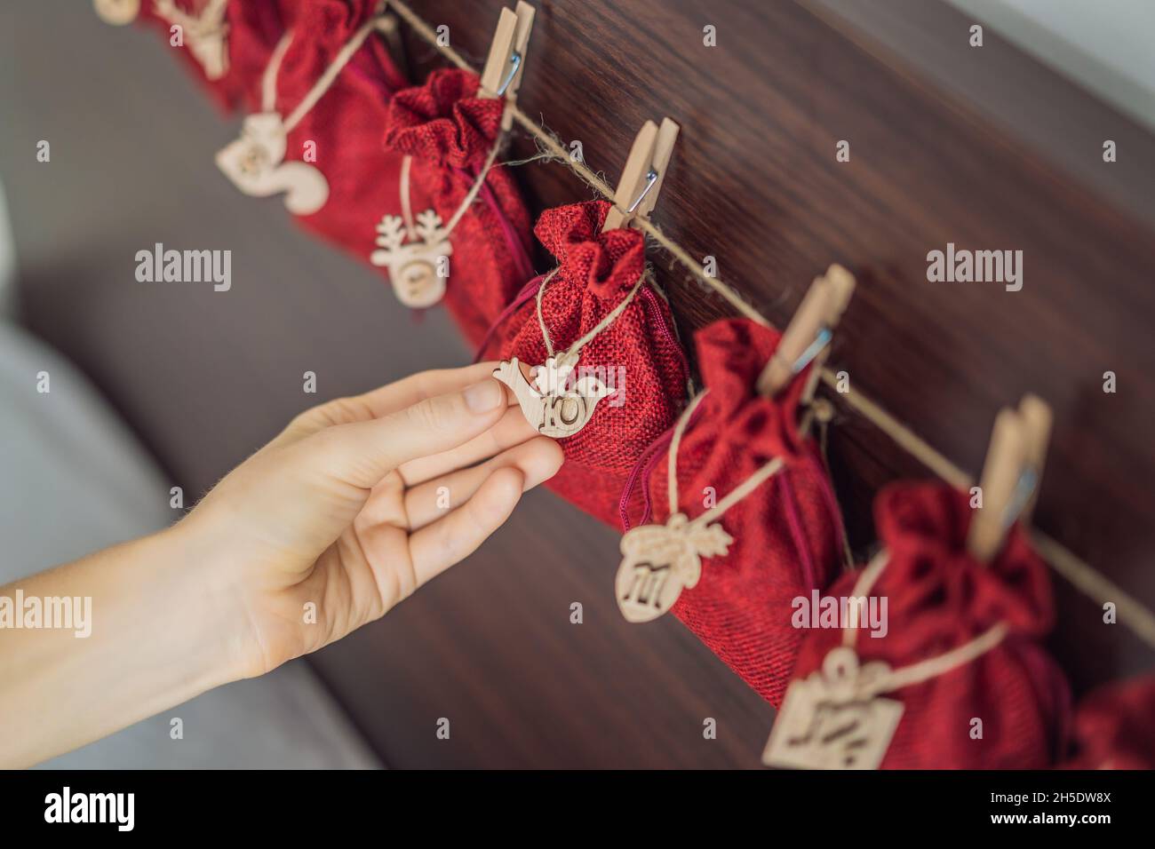 Hanging Advent Pouches Hi-res Stock Photography And Images - Alamy