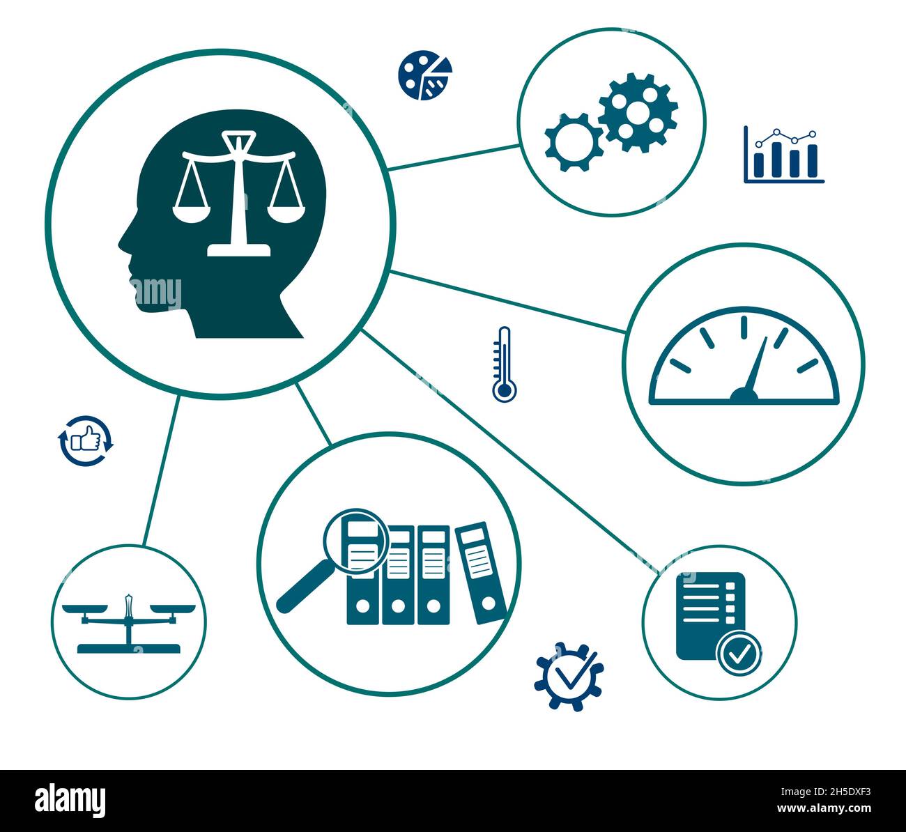 Risk assessment icon Cut Out Stock Images & Pictures - Alamy