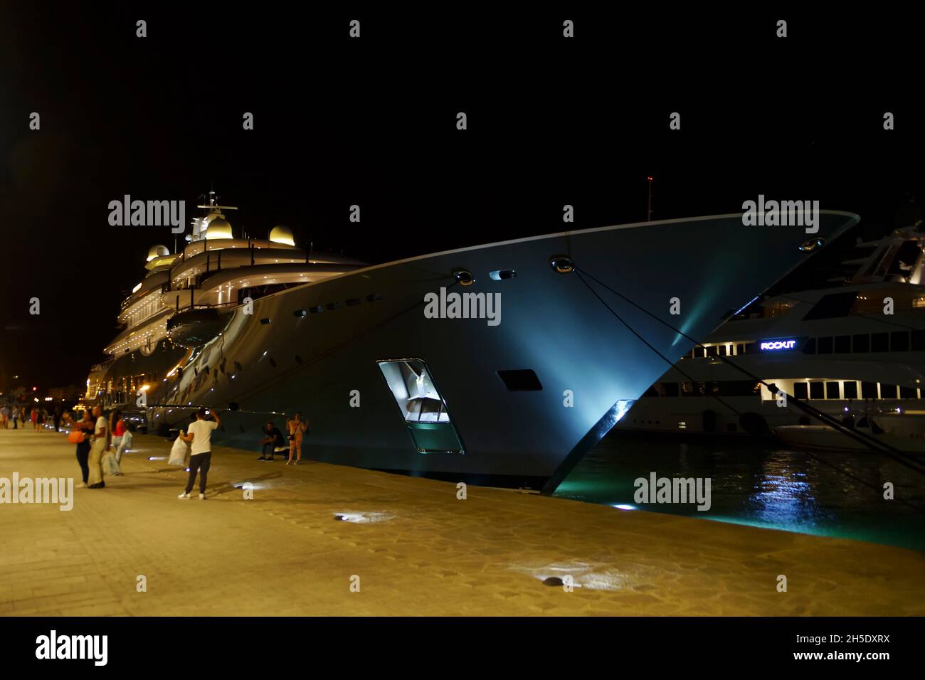 Nightlife in the port of island, Balearic Islands, Spain