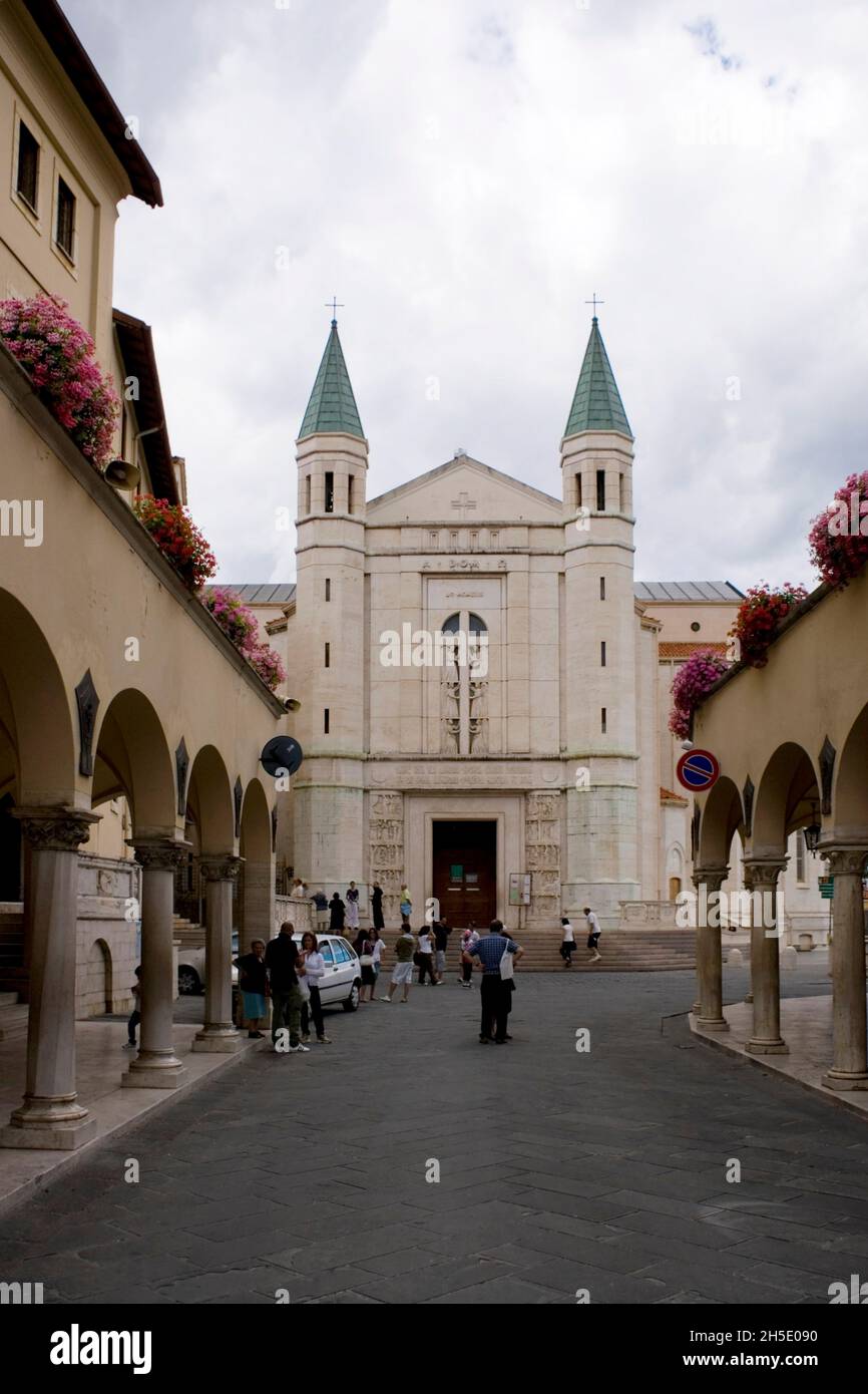 Basilica of Santa Rita da Cascia, Cascia, Umbria, Italy, Europee Stock  Photo - Alamy