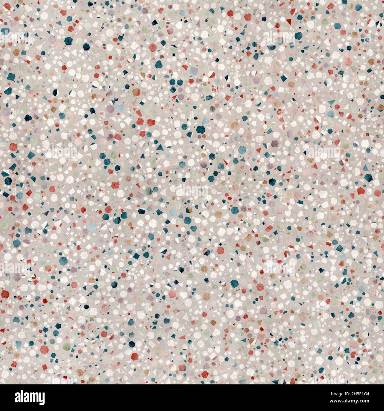 Seamless modern abstract random terrazzo pattern swatch Stock Photo - Alamy