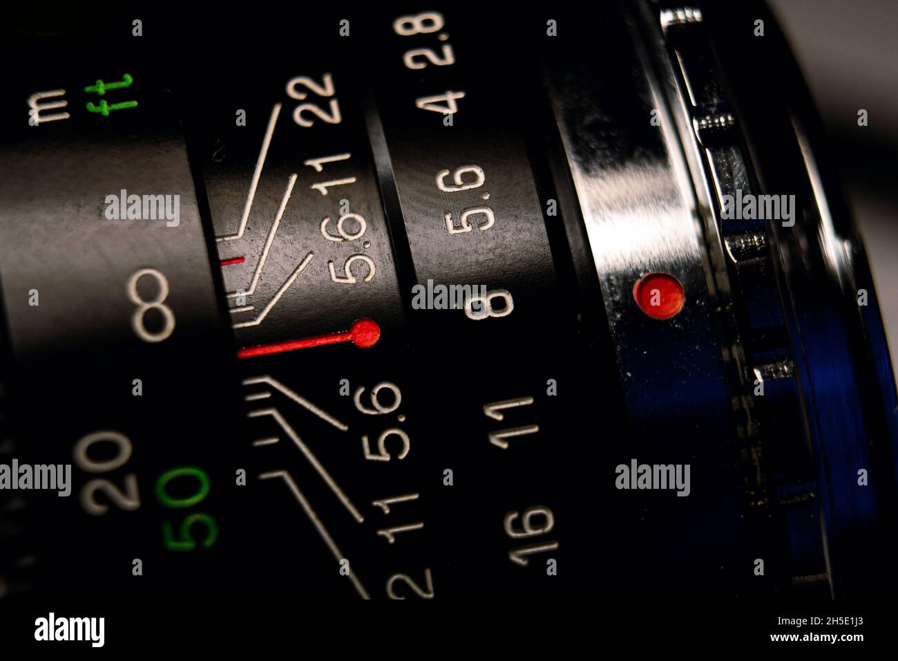 Lens Machine Controls Vintage lens view hi-res stock photography and images - Alamy