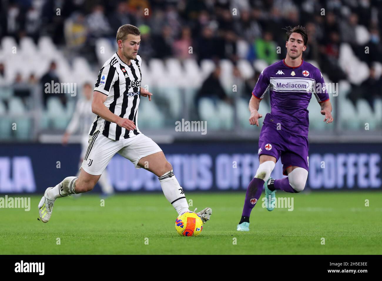 Matthijs de Ligt of Juventus Fc in action during the Serie A match between Juventus  Fc and Acf Fiorentina Stock Photo - Alamy