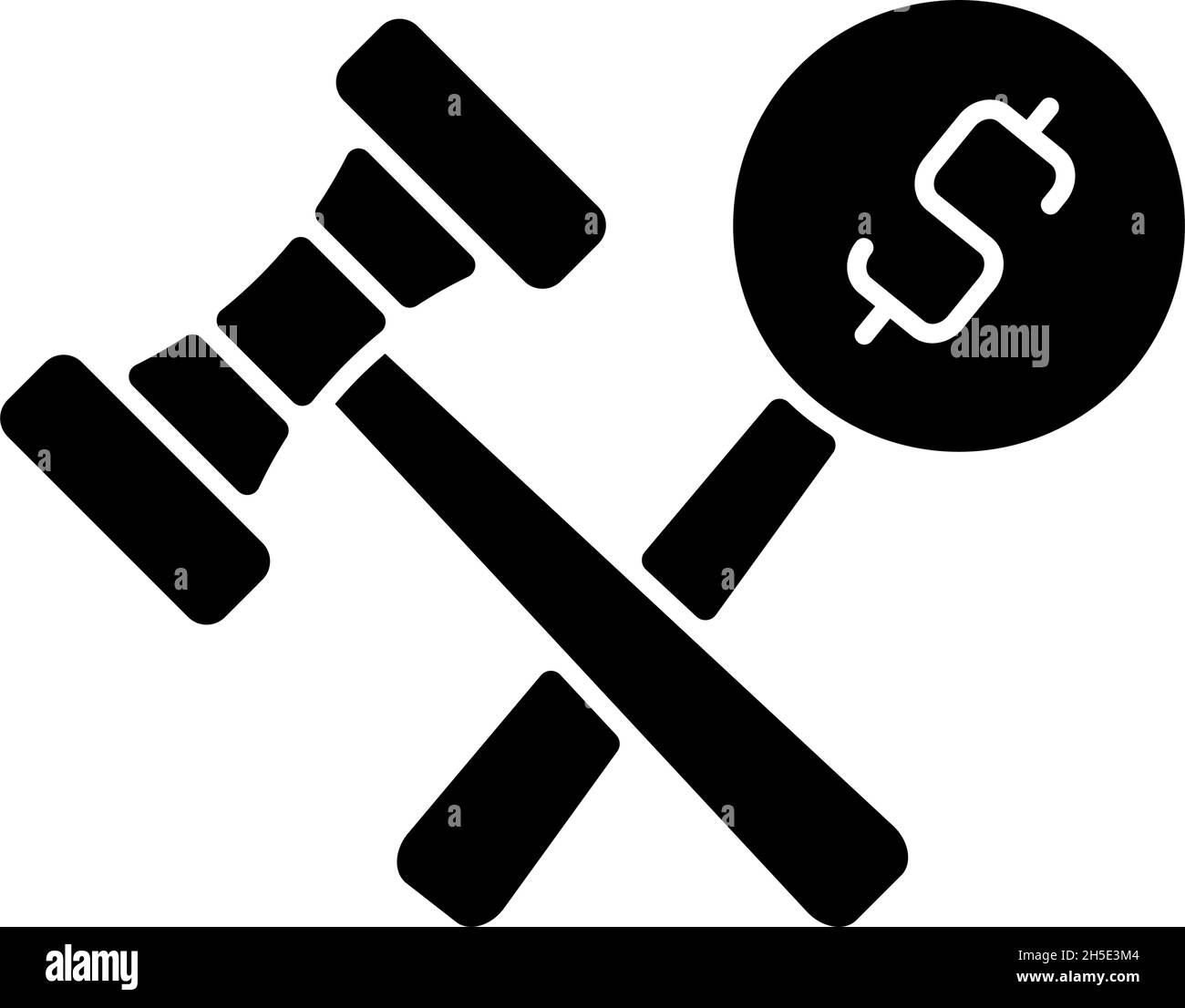 Auction black glyph icon Stock Vector Image & Art - Alamy