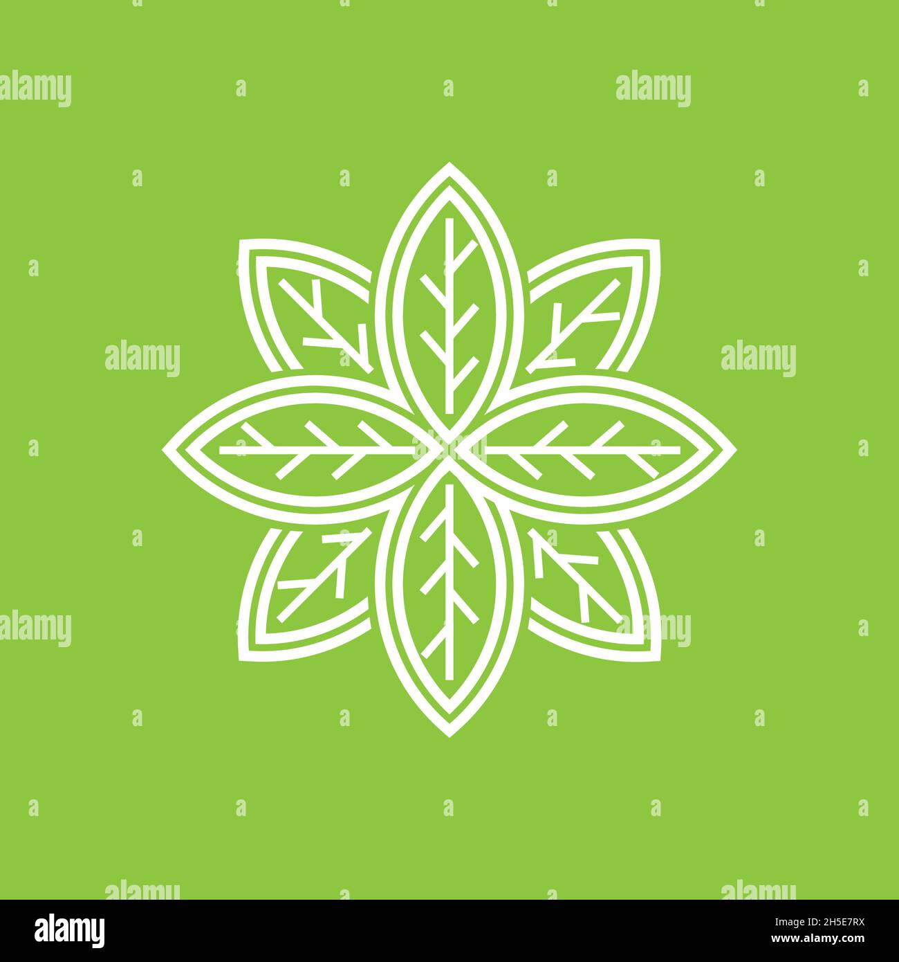 vector design. logo created from abstract leaf tea logo concept. Stock Vector