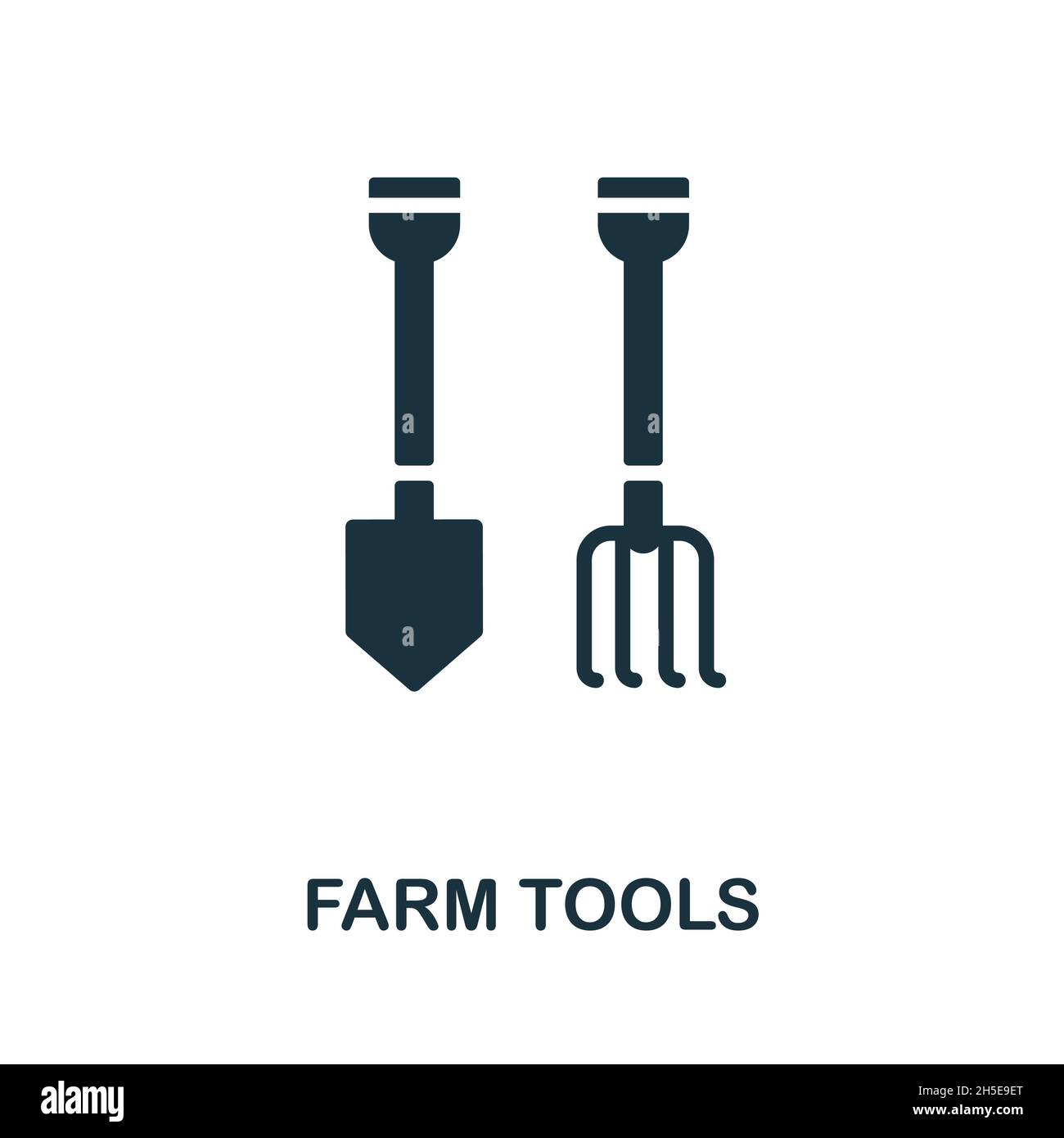 Farm Tools icon. Monochrome sign from farming collection. Creative Farm ...