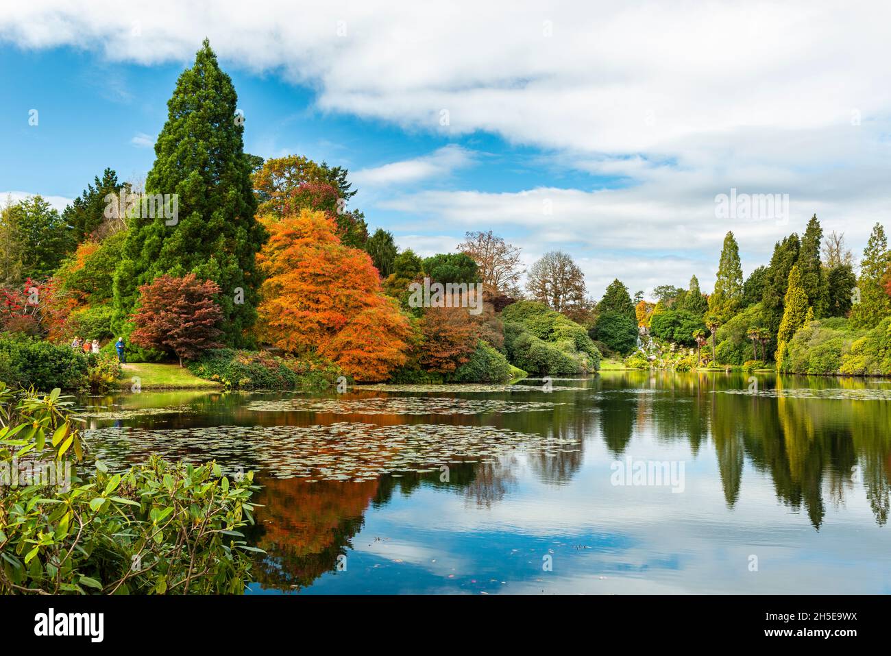 Autumn in Sheffield Park and Garden in East Sussex, UK. Stock Photo