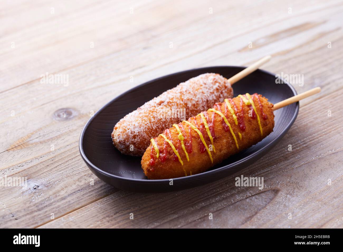 Korean corn dog Stock Photo - Alamy