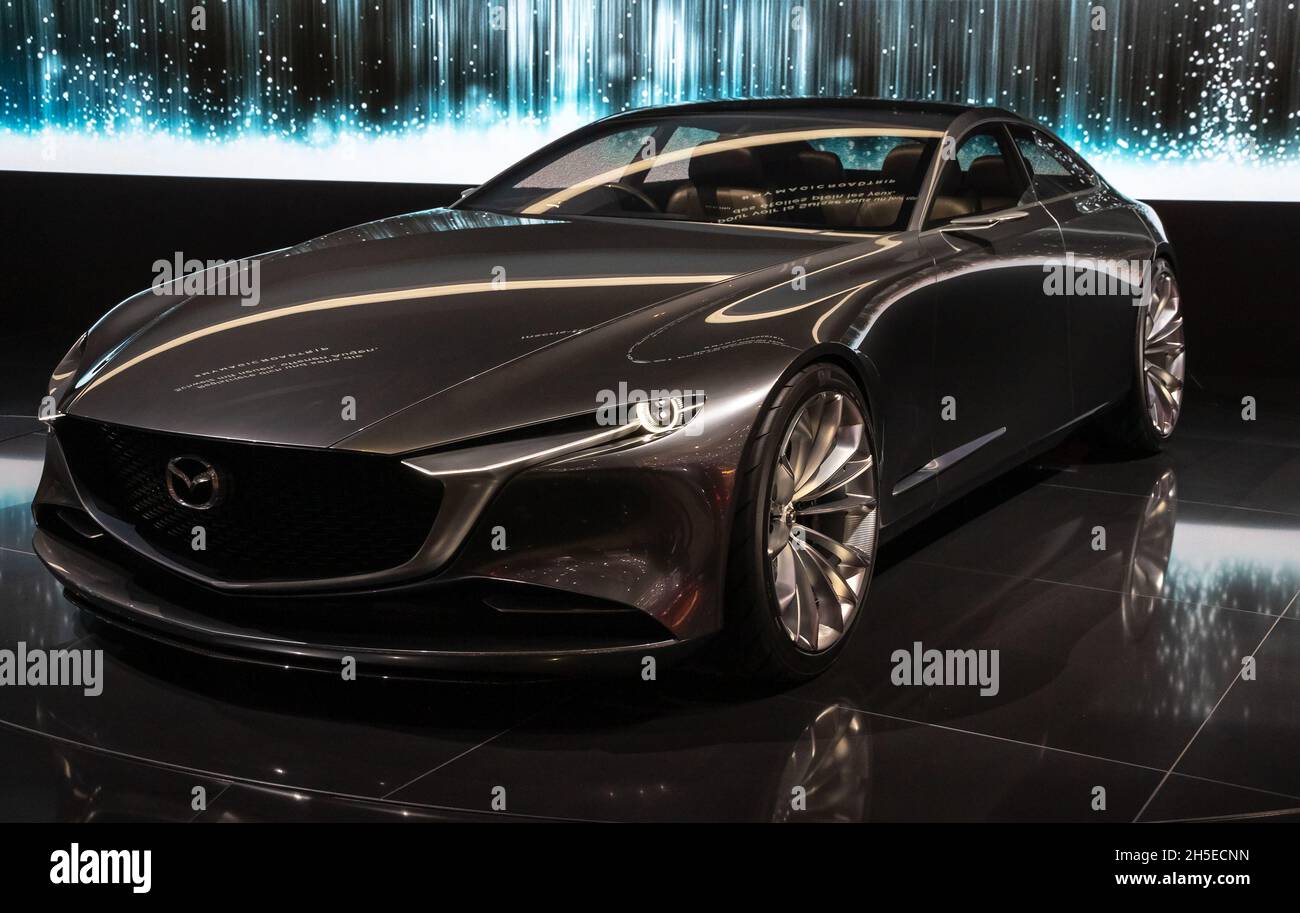 Mazda Vision Coupe concept car showcased at the 88th Geneva International Motor Show. Switzerland - March 7, 2018 Stock Photo