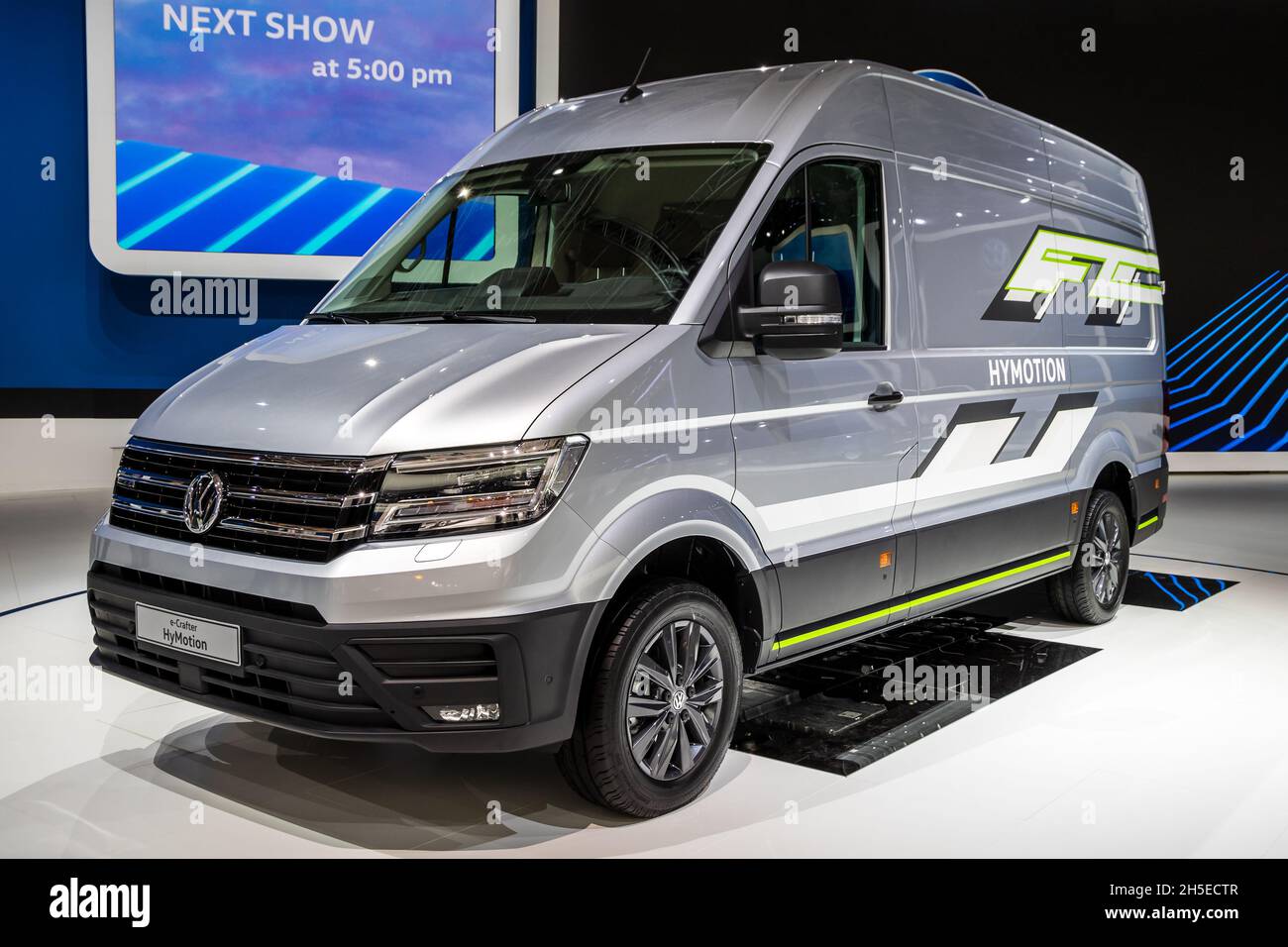 Volkswagen hydrogen-powered Crafter HyMotion concept van showcased at the Hannover IAA Commercial Vehicles Motor Show. Germany - September 27, 2018. Stock Photo