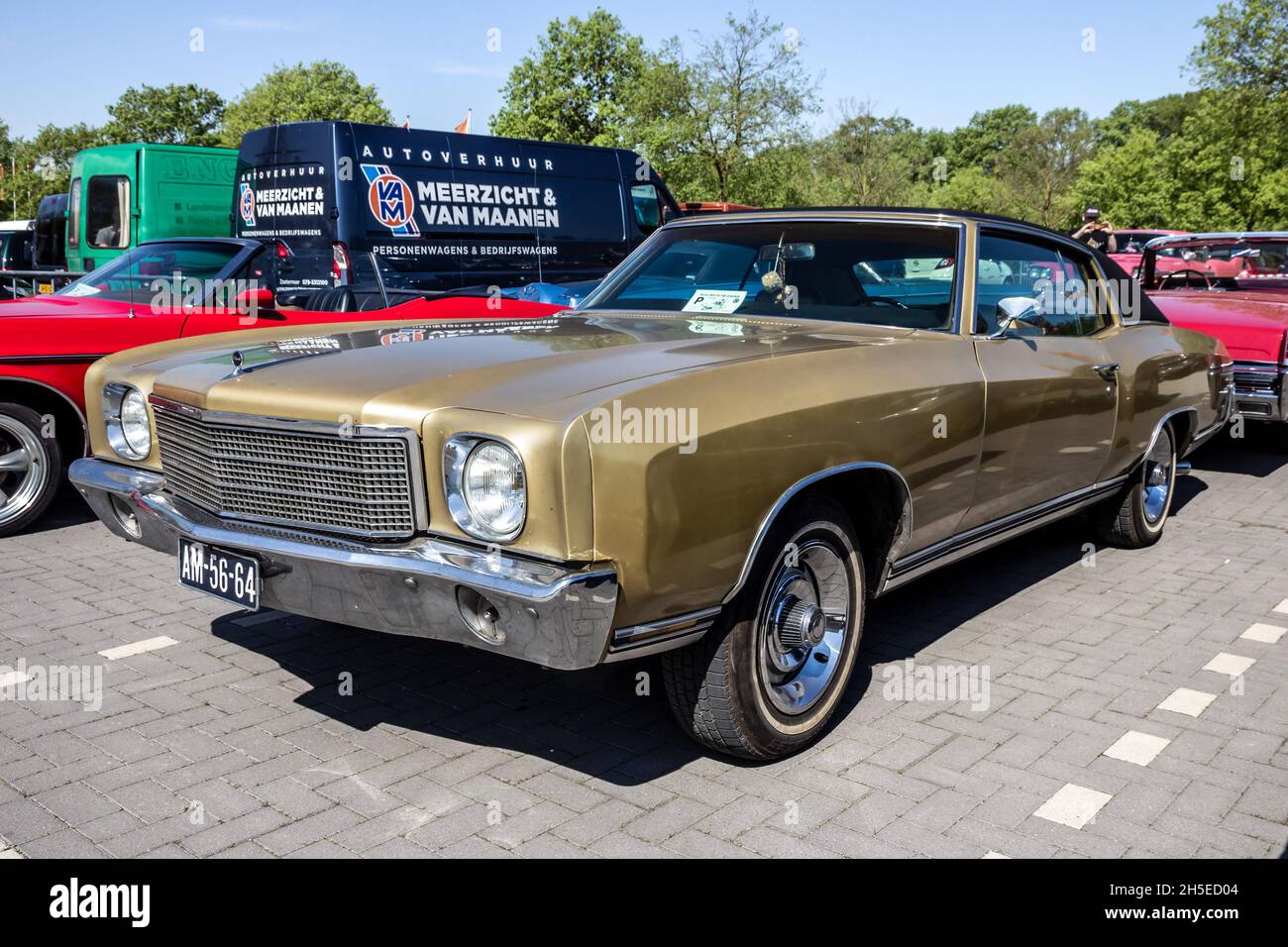 1970 Chevrolet Monte Carlo classic car on the parking lot. Rosmalen, The Netherlands - May 8, 2016 Stock Photo