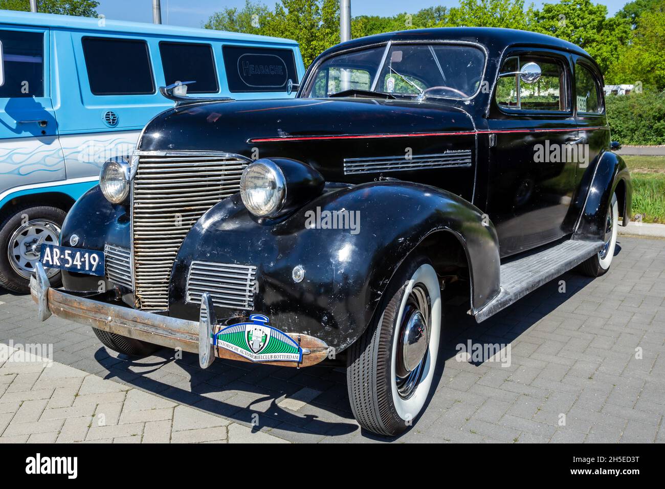 1939 Chevrolet Master Deluxe classic car on the parking lot in Rosmalen, The Netherlands - May 8, 2016 Stock Photo