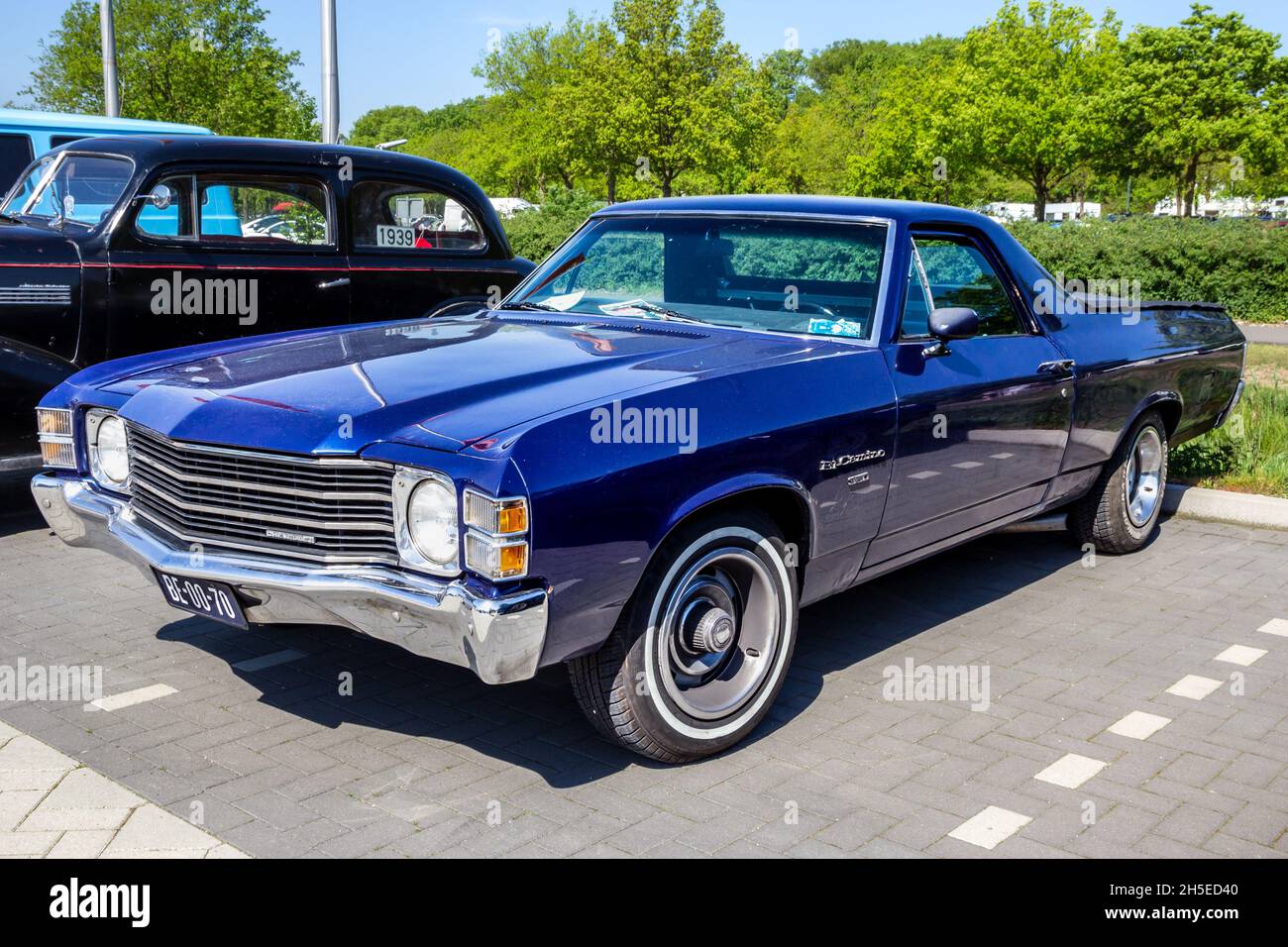 1970 Chevrolet El Camino SS classic car on the parking lot in Rosmalen, The Netherlands - May 8, 2016 Stock Photo
