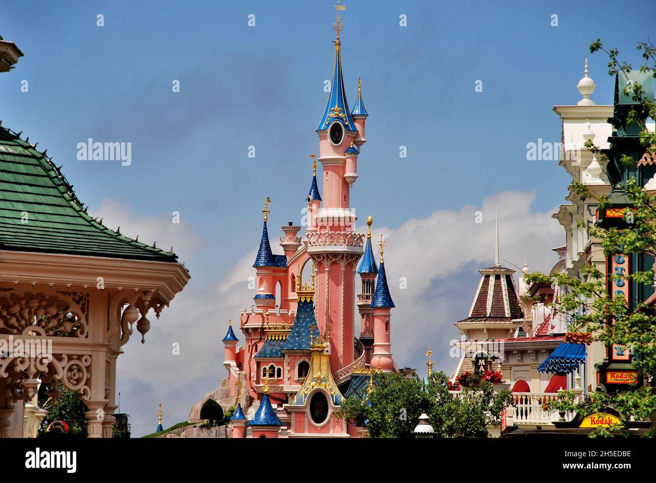 Disney Castle, Marne-la-Vallée, Paris, France Stock Photo