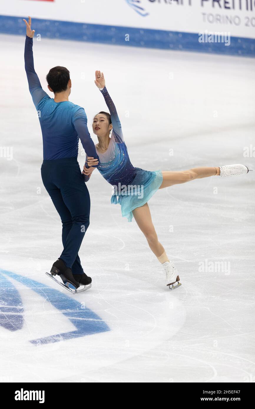 Cheng Peng and Yang Jin from China compete in pairs short program ...
