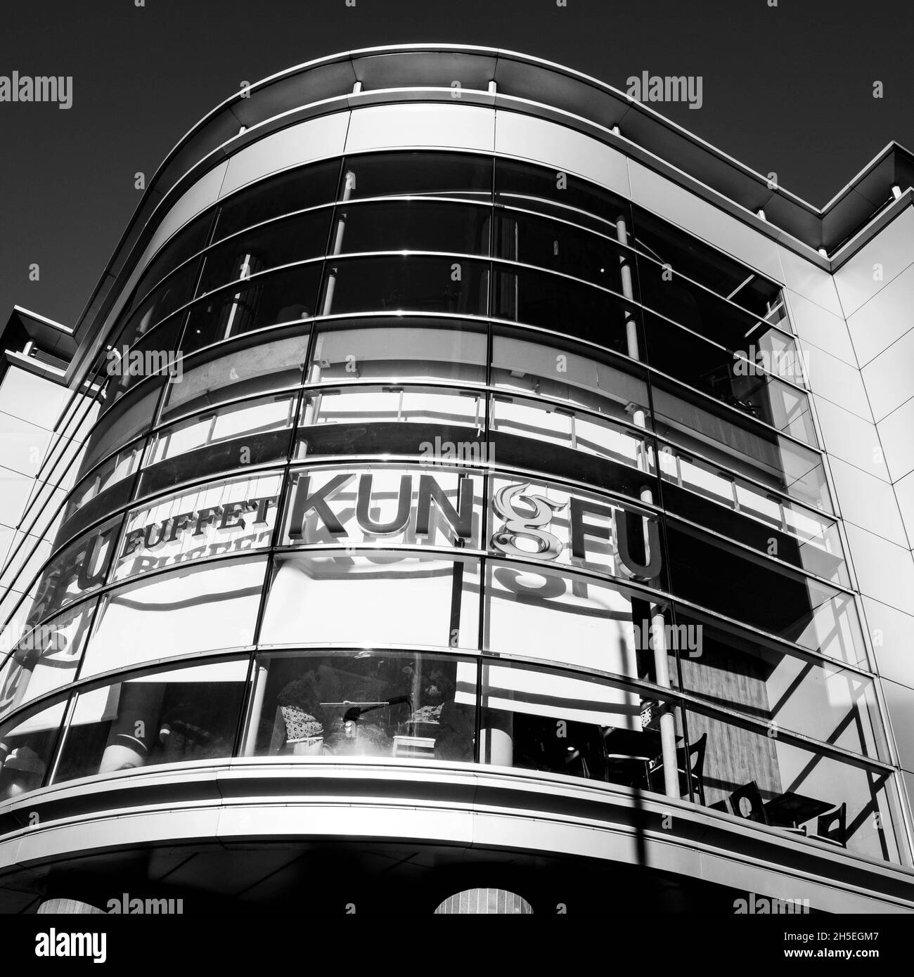 Kingston Upon Thames London England UK November 5 2021, Modern Contemporary Architecture Of A London Odeon Cinema Entertainment Centre Complex With Re Stock Photo