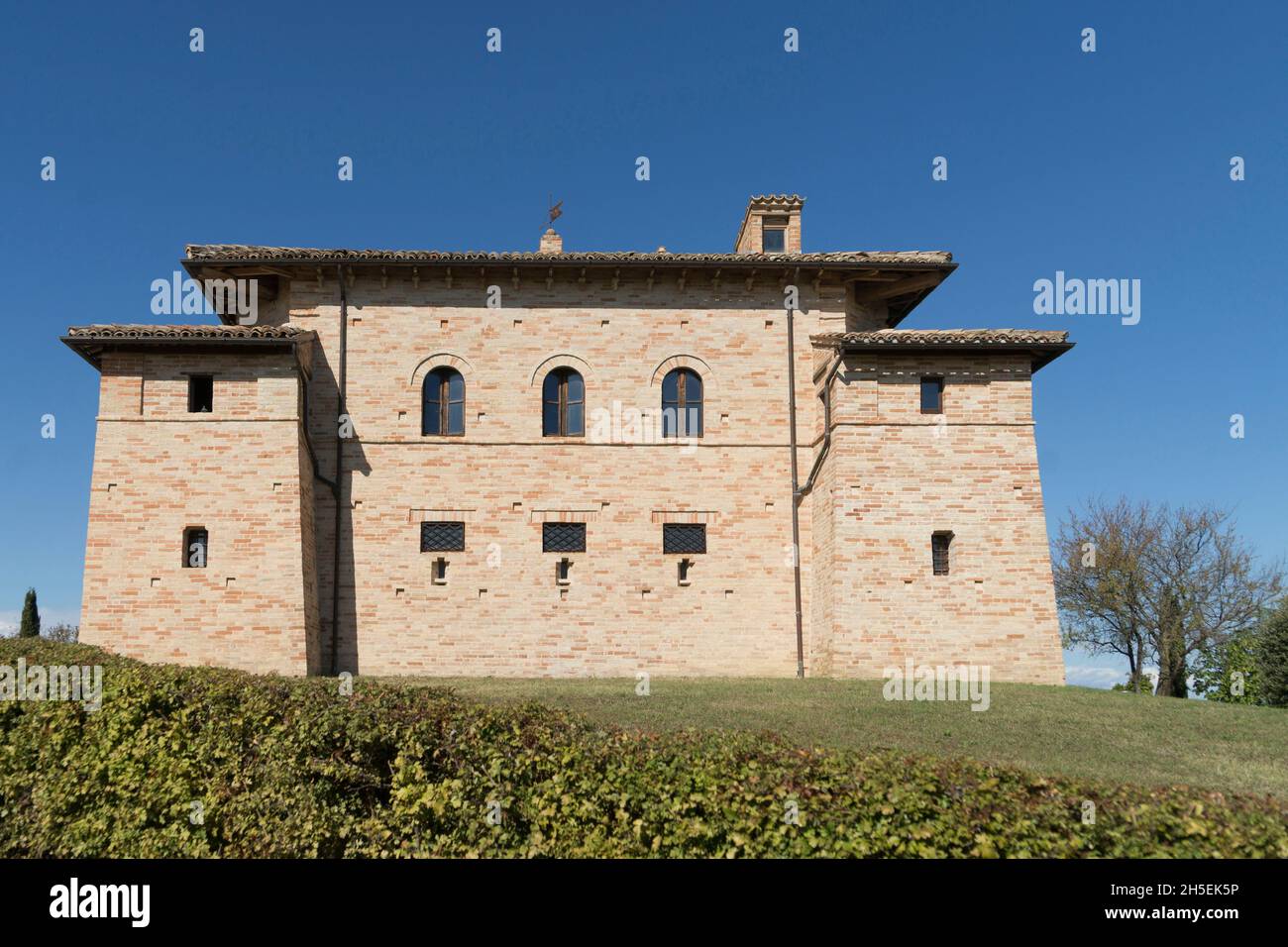 Coriolana house, Niccolò Buonafede countryside residence, Monte San Giusto; Marche, Itay, Europe Stock Photo