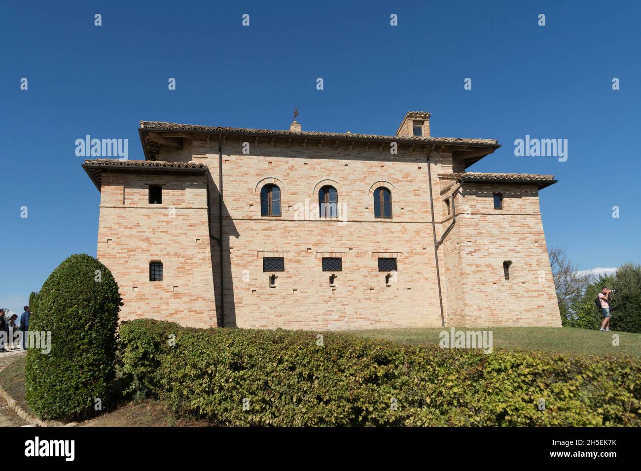 Coriolana house, Niccolò  Buonafede countryside residence, Monte San Giusto; Marche, Itay, Europe Stock Photo