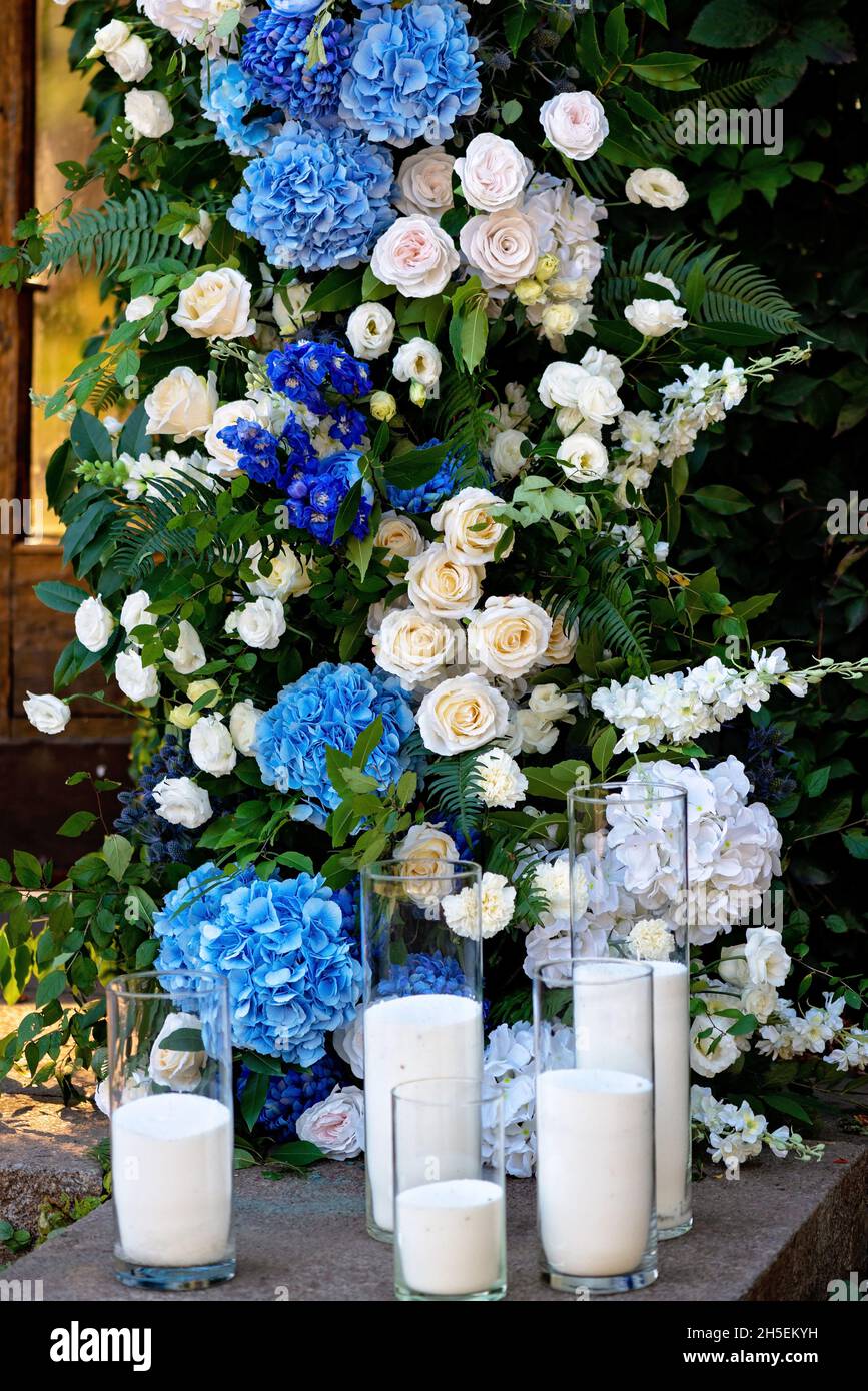 Blue Orchids Centerpieces