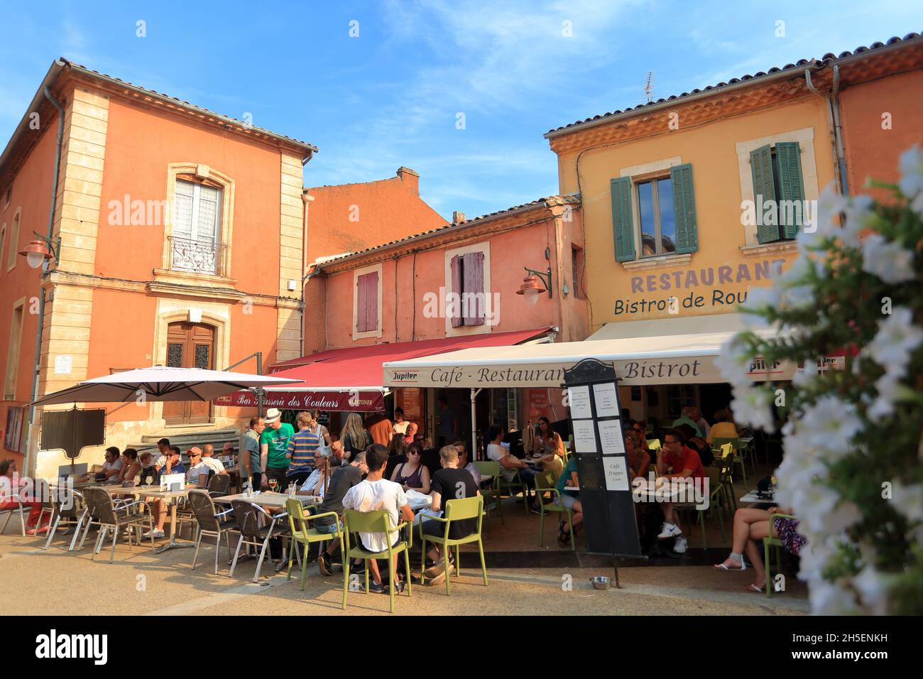Village of Roussillon in the Luberon, Vaucluse, 84, PACA Stock Photo
